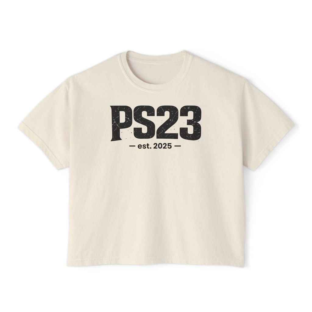 Psalm 23 Women's Boxy Tee — Inspirational Faith Graphic Shirt