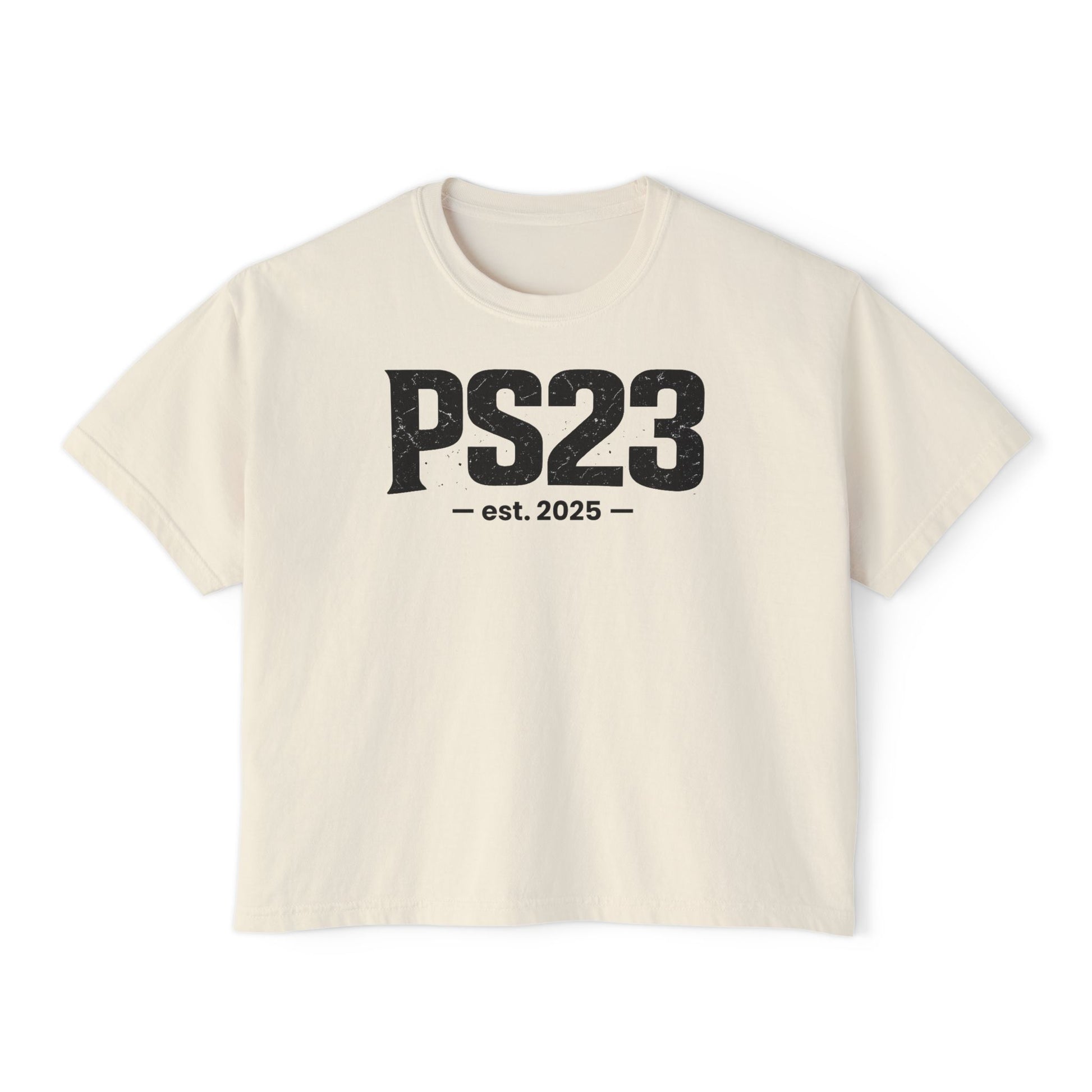 Psalm 23 Women's Boxy Tee — Inspirational Faith Graphic Shirt