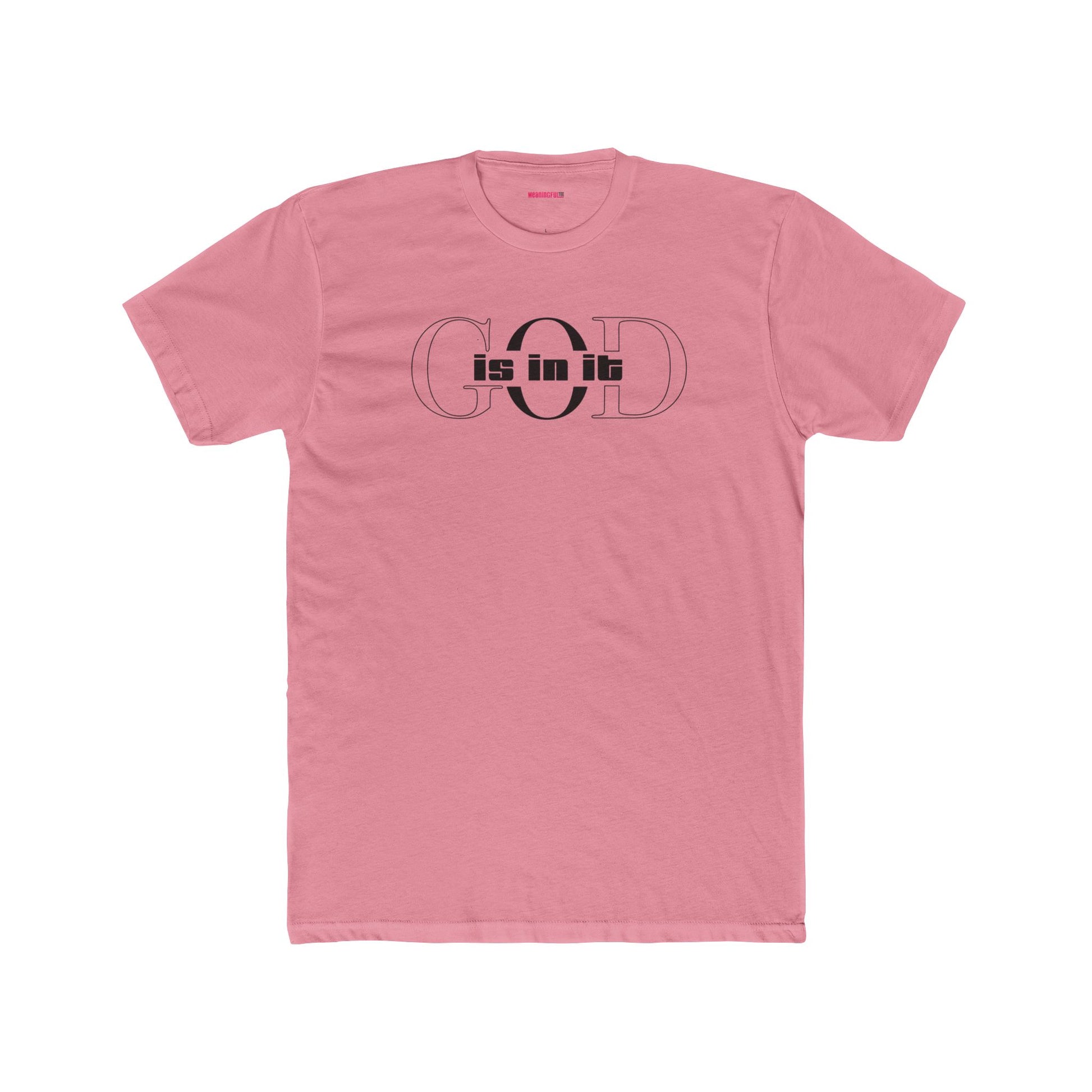 Unisex Cotton Crew Shirt, Minimalist Graphic Tee for Modern Minimalists, Faith-Based, Casual Wear, Everyday Style, Gift for Him or Her