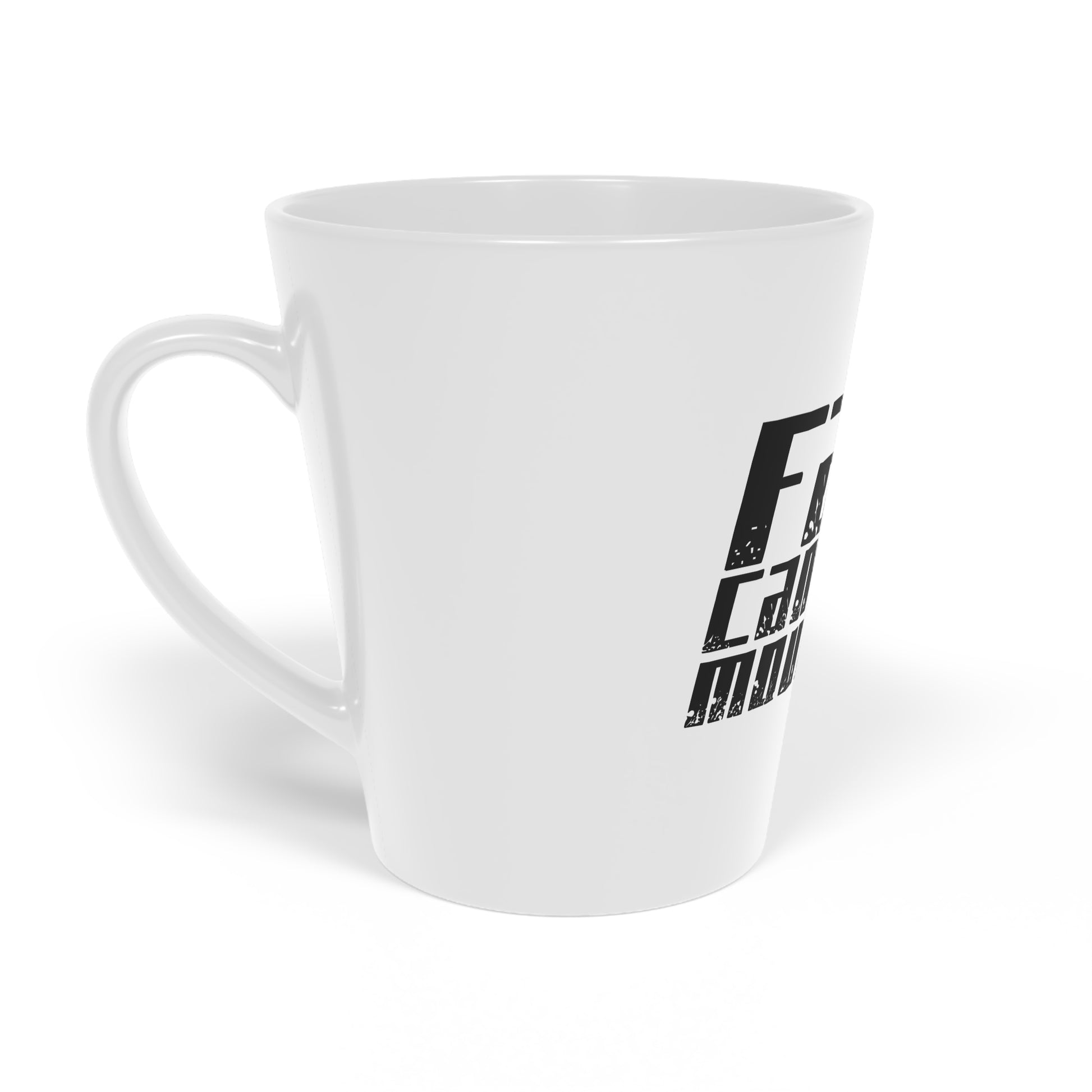 Latte Mug - Faith Can Move Mountains Holiday Cheer 12oz Coffee Cup