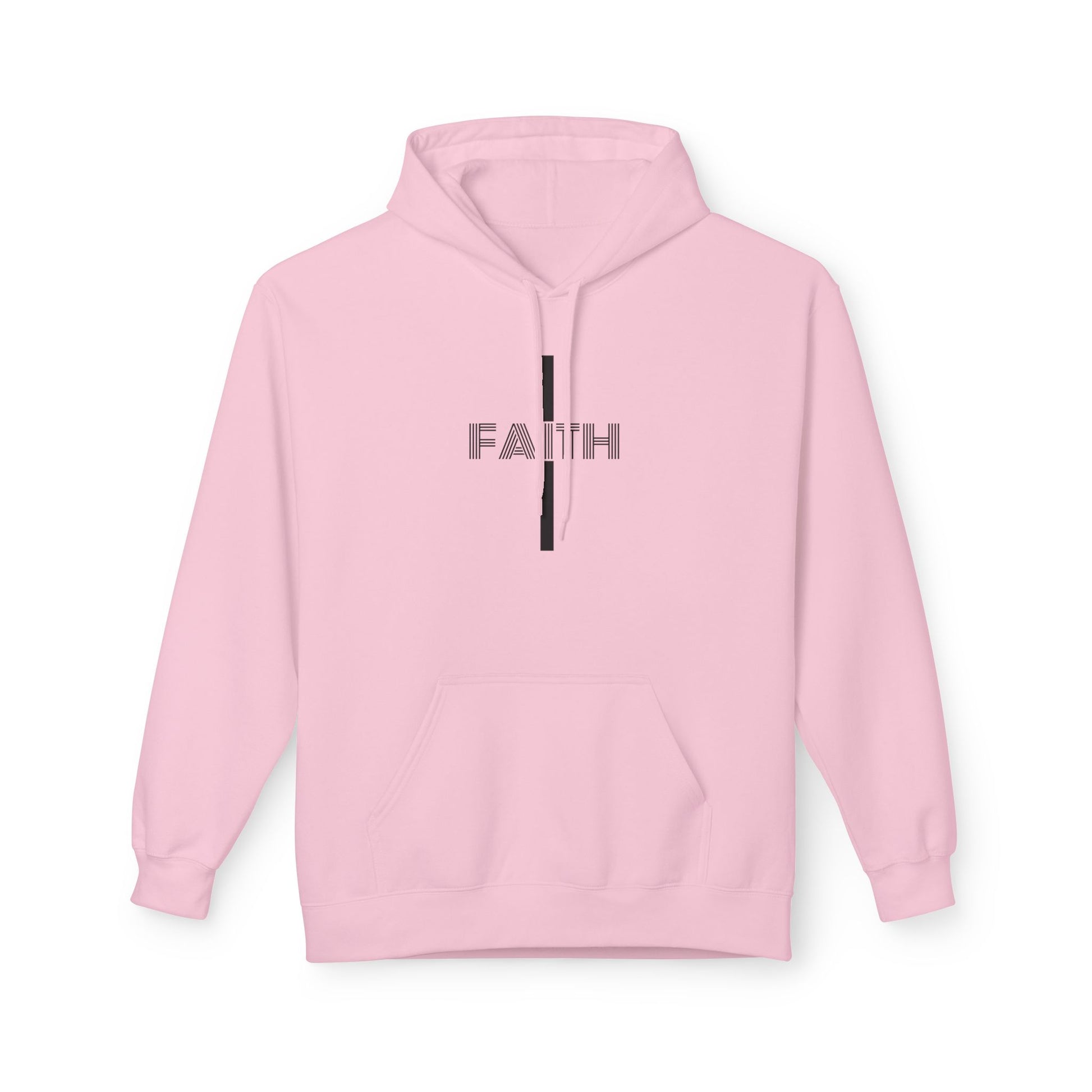 Faith Unisex Midweight Fleece Hoodie, Cozy Casual Wear, Inspirational Gift, Faith-Driven Style, Perfect for Everyday & Holidays