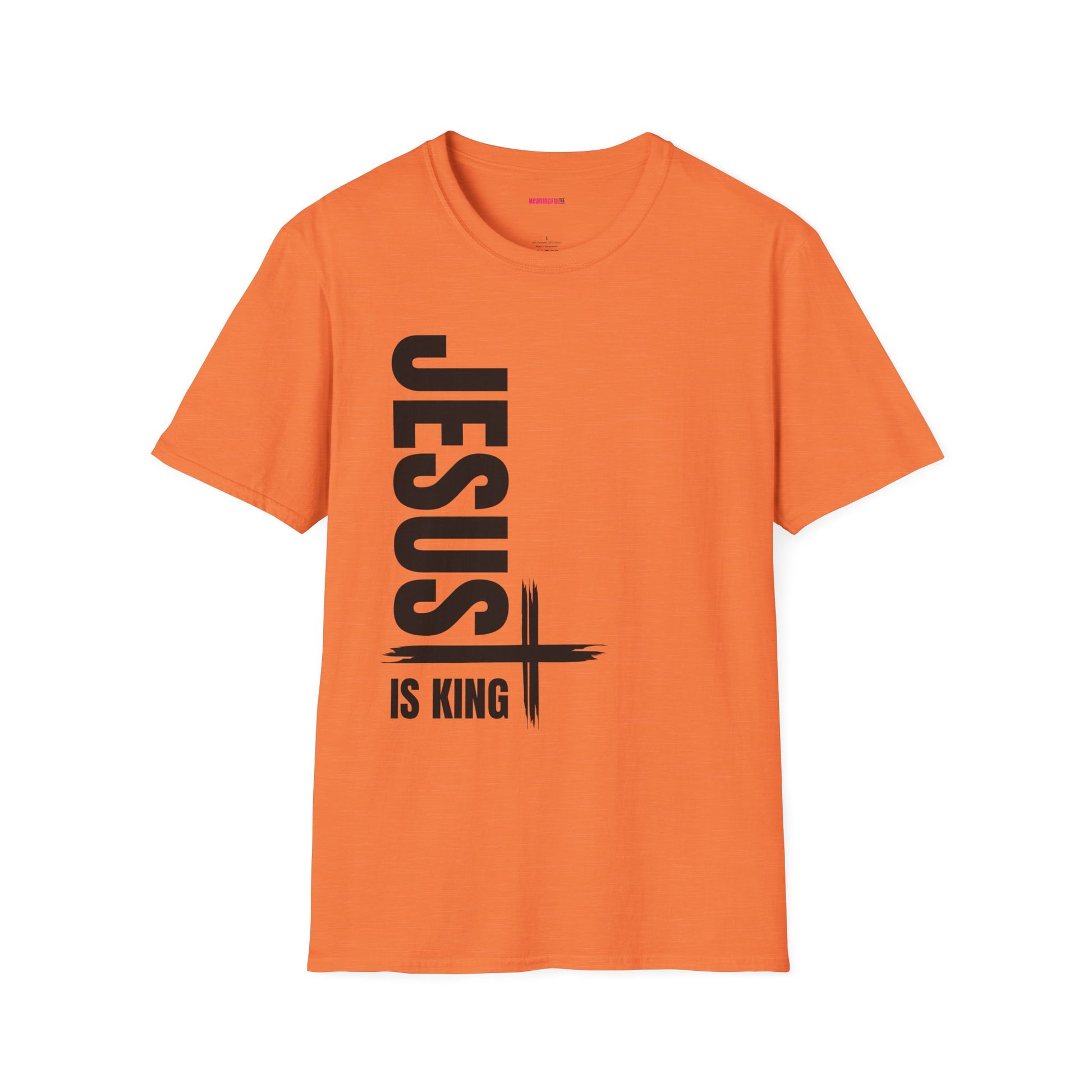 Christian Unisex T-Shirt - Jesus is King Faith-Based Tee for Believers