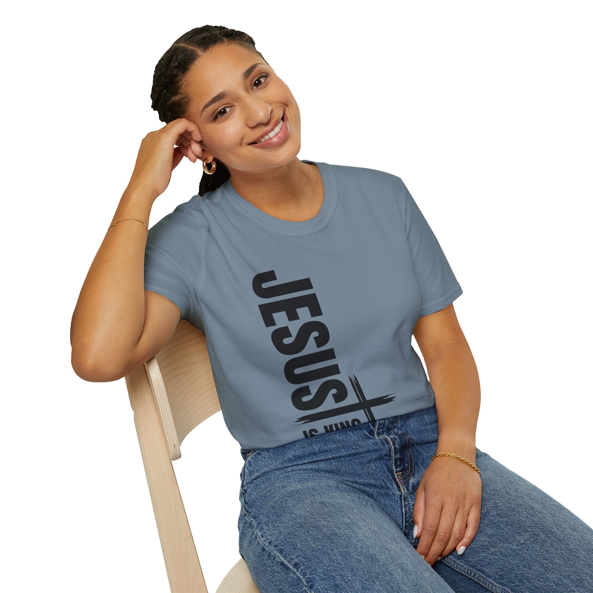 Christian Unisex T-Shirt - Jesus is King Faith-Based Tee for Believers
