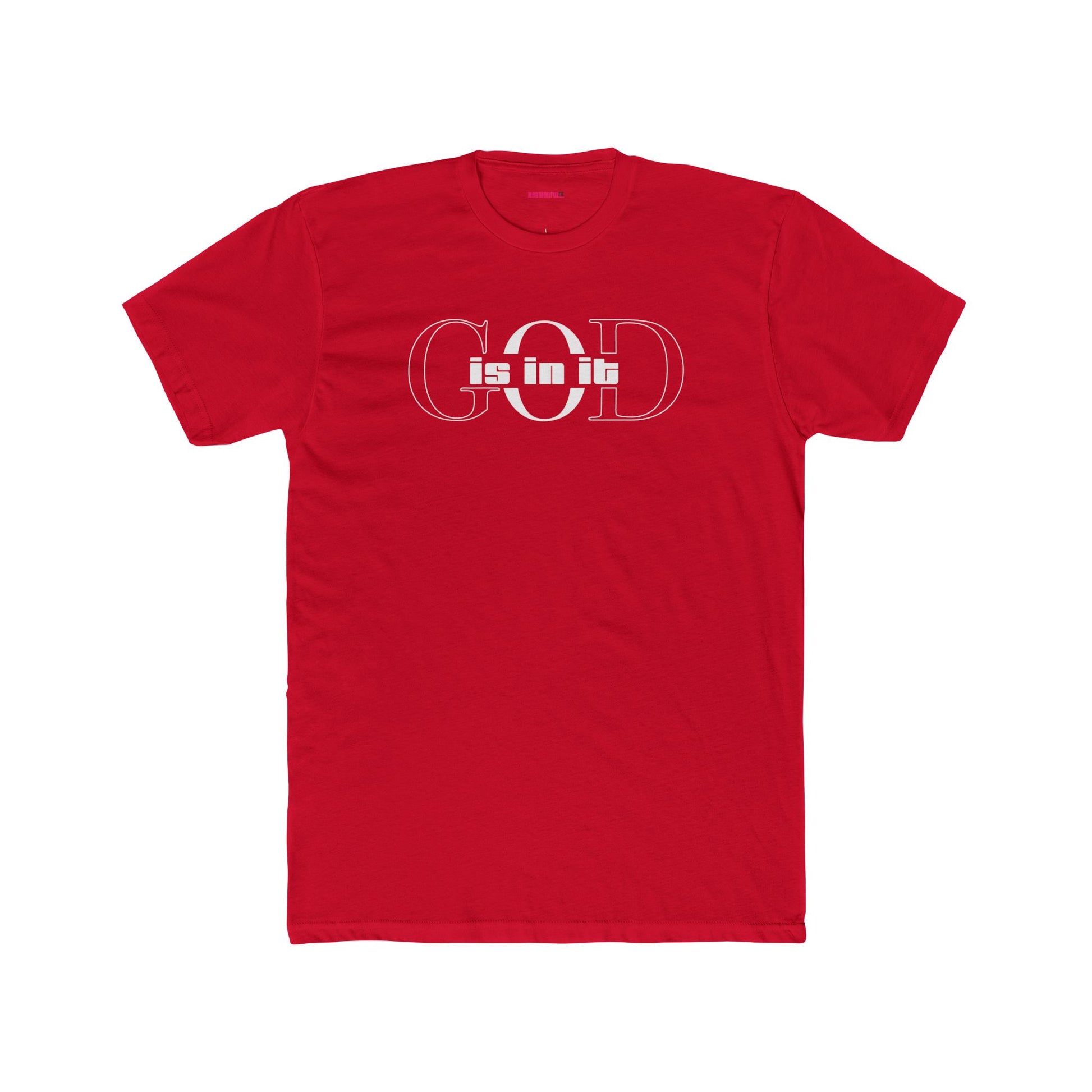 Unisex Cotton Crew Shirt, Minimalist Graphic Tee for Modern Minimalists, Faith-Based, Casual Wear, Everyday Style, Gift for Him or Her