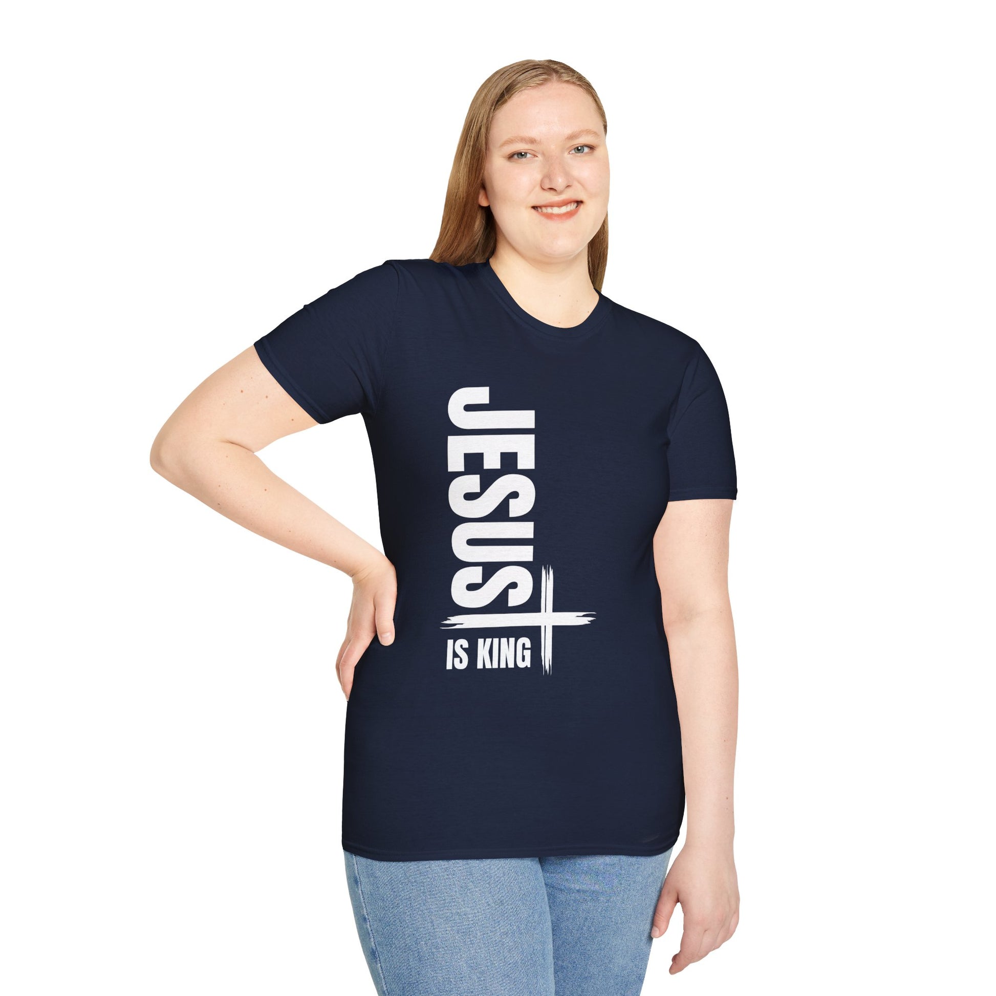 Christian Unisex T-Shirt - Jesus is King Faith-Based Tee for Believers