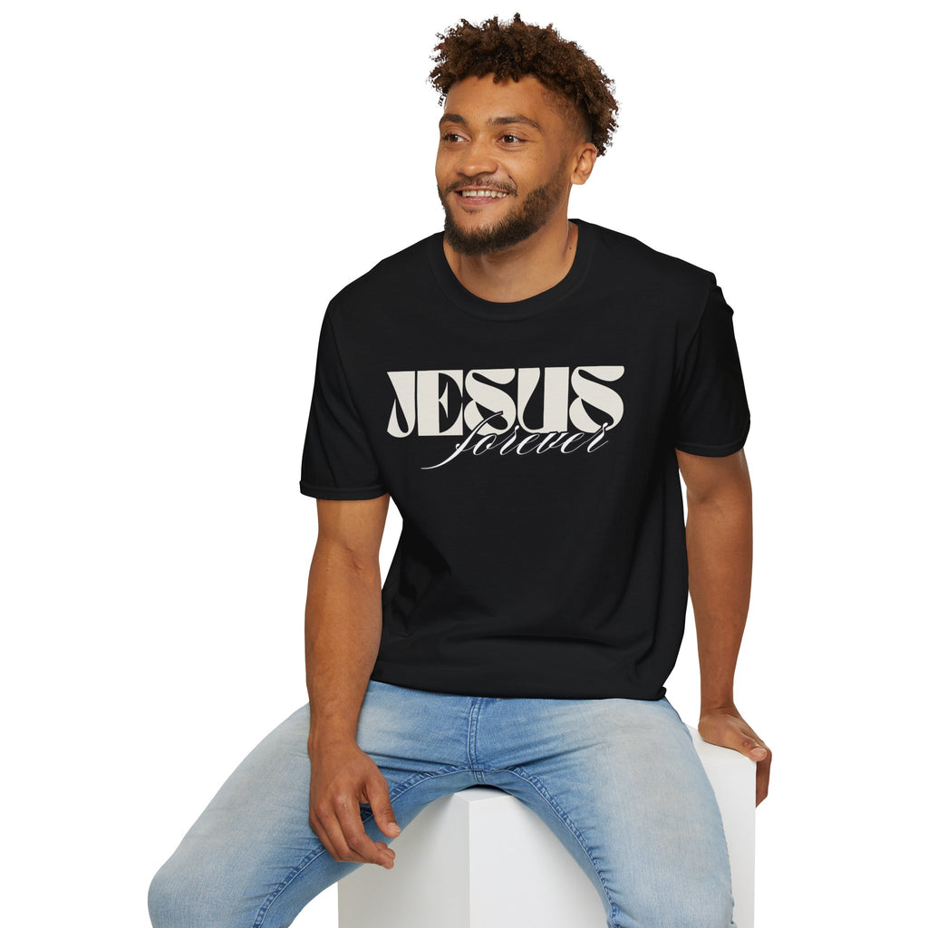 Jesus Forever Unisex T-Shirt | Comfy Casual Tee for Every Occasion, About Jesus Graphic, Classic fit