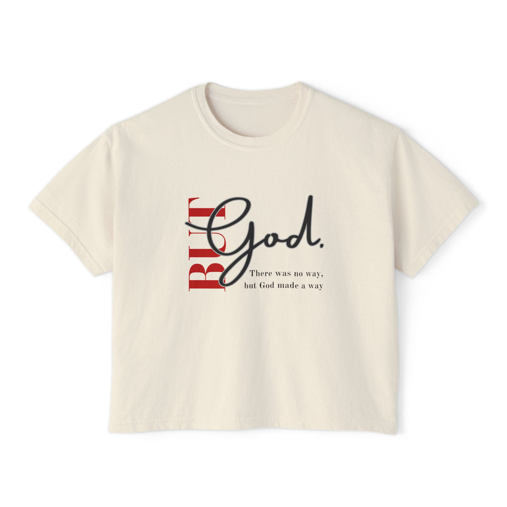 Faith-Inspired Women's Boxy Tee, Inspirational T-Shirt, Religious Gift, Casual Church Wear, Comfortable Everyday Style, Motivational Apparel