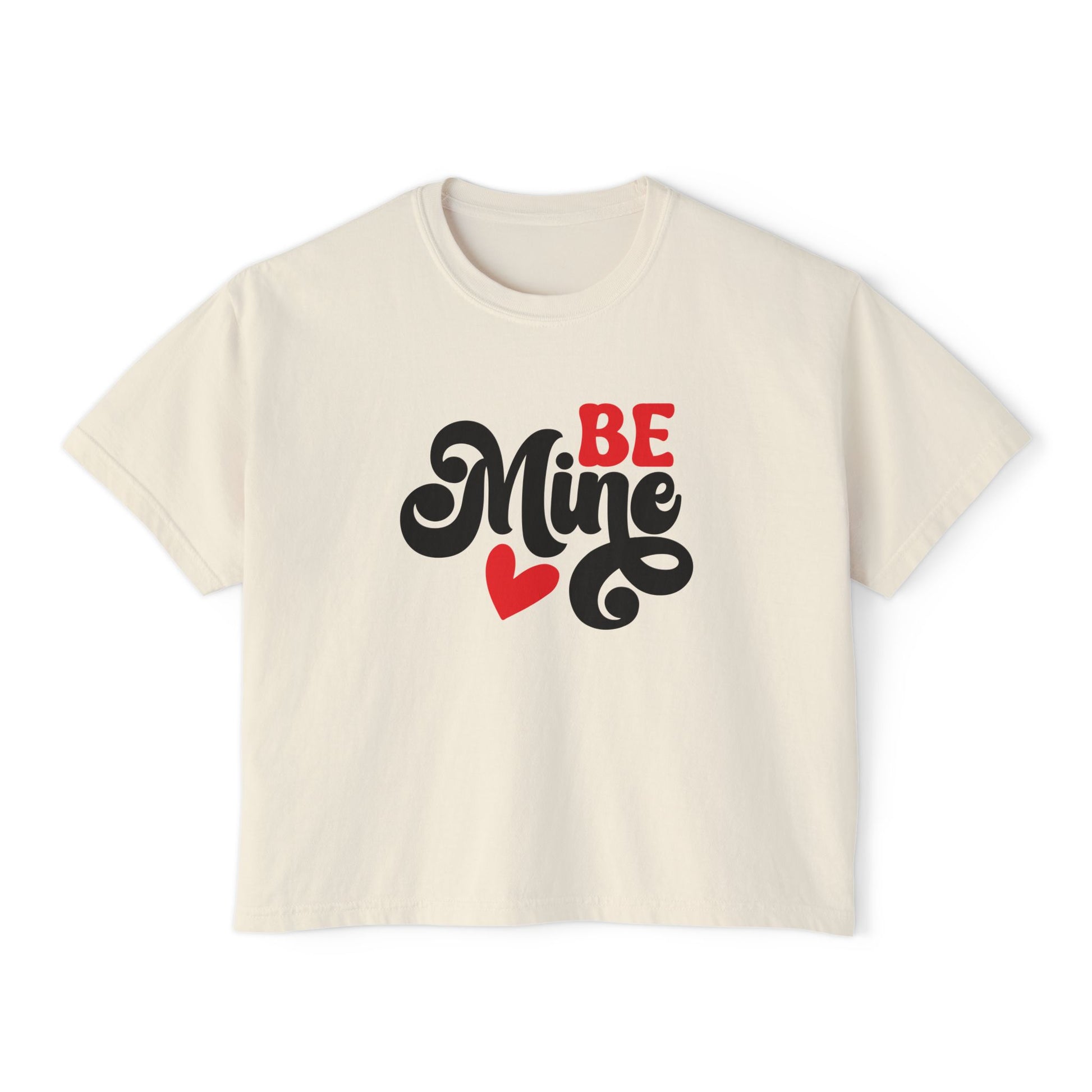 Be Mine, Valentine Women's Boxy Tee — Cute Valentine's Day Graphic Tee