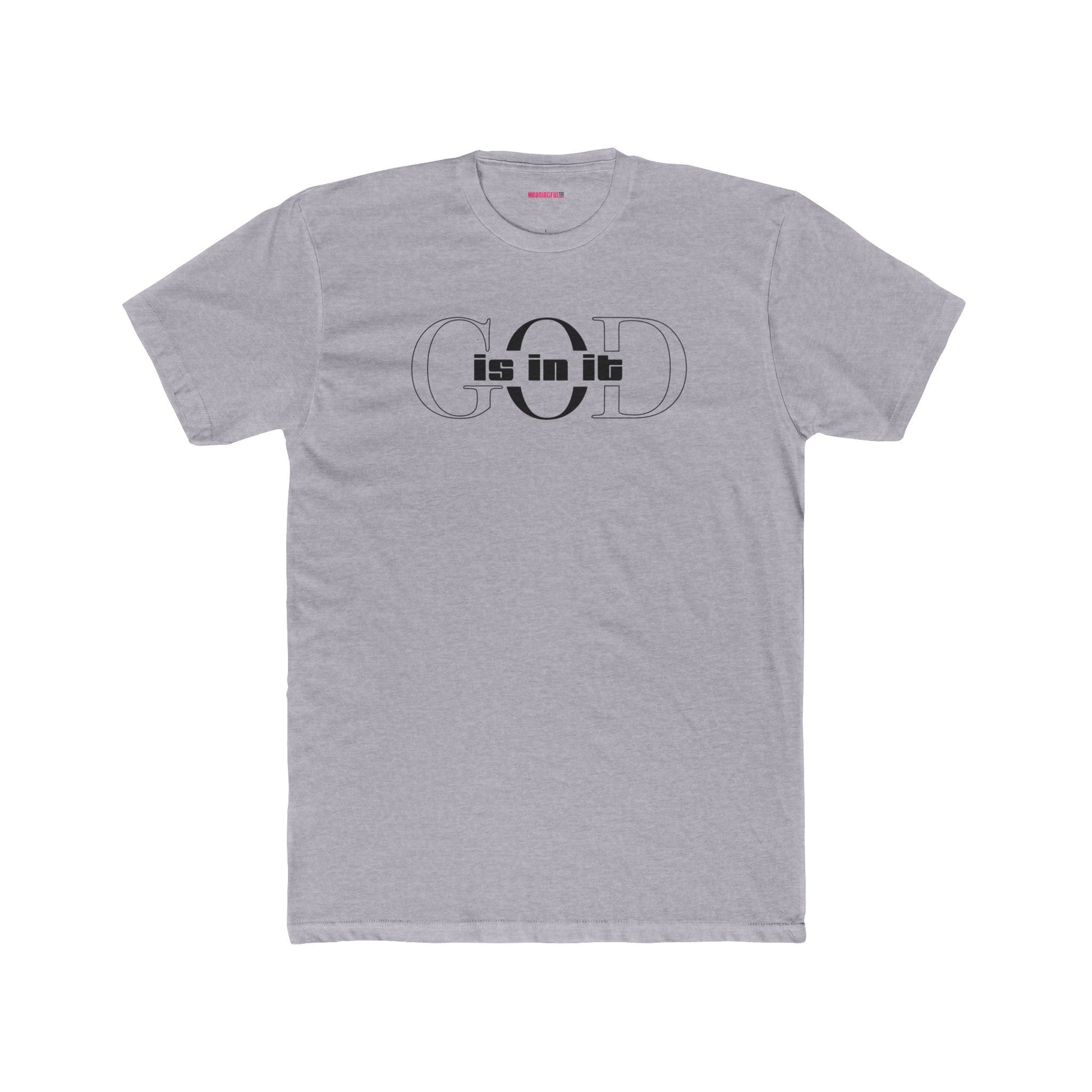 Unisex Cotton Crew Shirt, Minimalist Graphic Tee for Modern Minimalists, Faith-Based, Casual Wear, Everyday Style, Gift for Him or Her