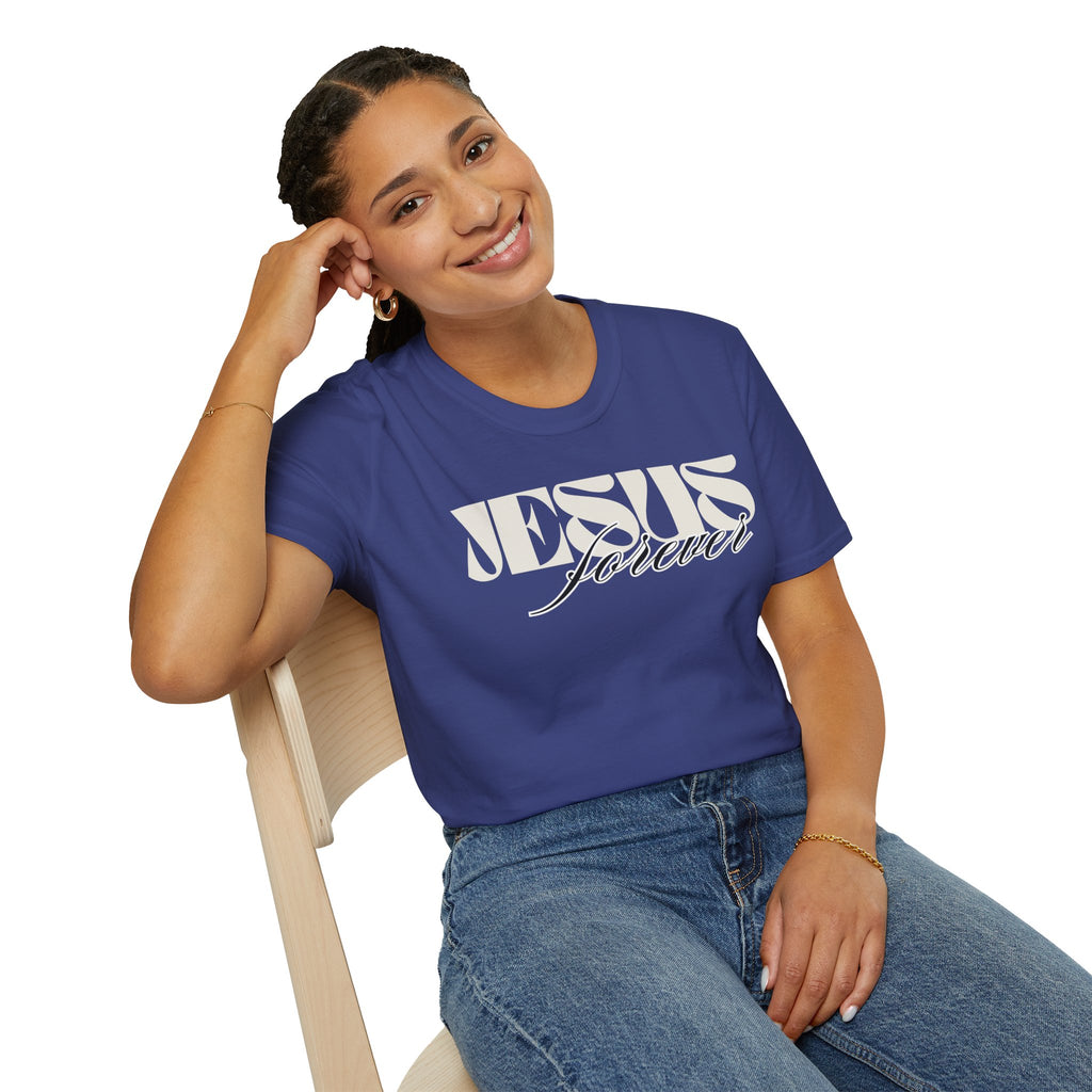 Jesus Forever Unisex T-Shirt | Comfy Casual Tee for Every Occasion, About Jesus Graphic, Classic fit