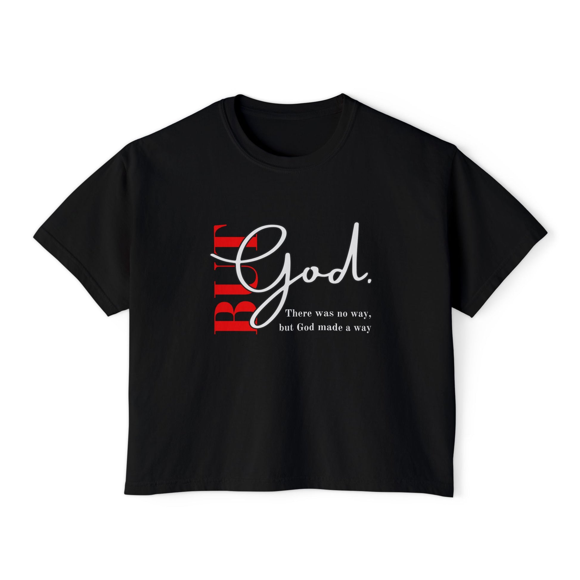 Faith-Inspired Women's Boxy Tee, Inspirational T-Shirt, Religious Gift, Casual Church Wear, Comfortable Everyday Style, Motivational Apparel