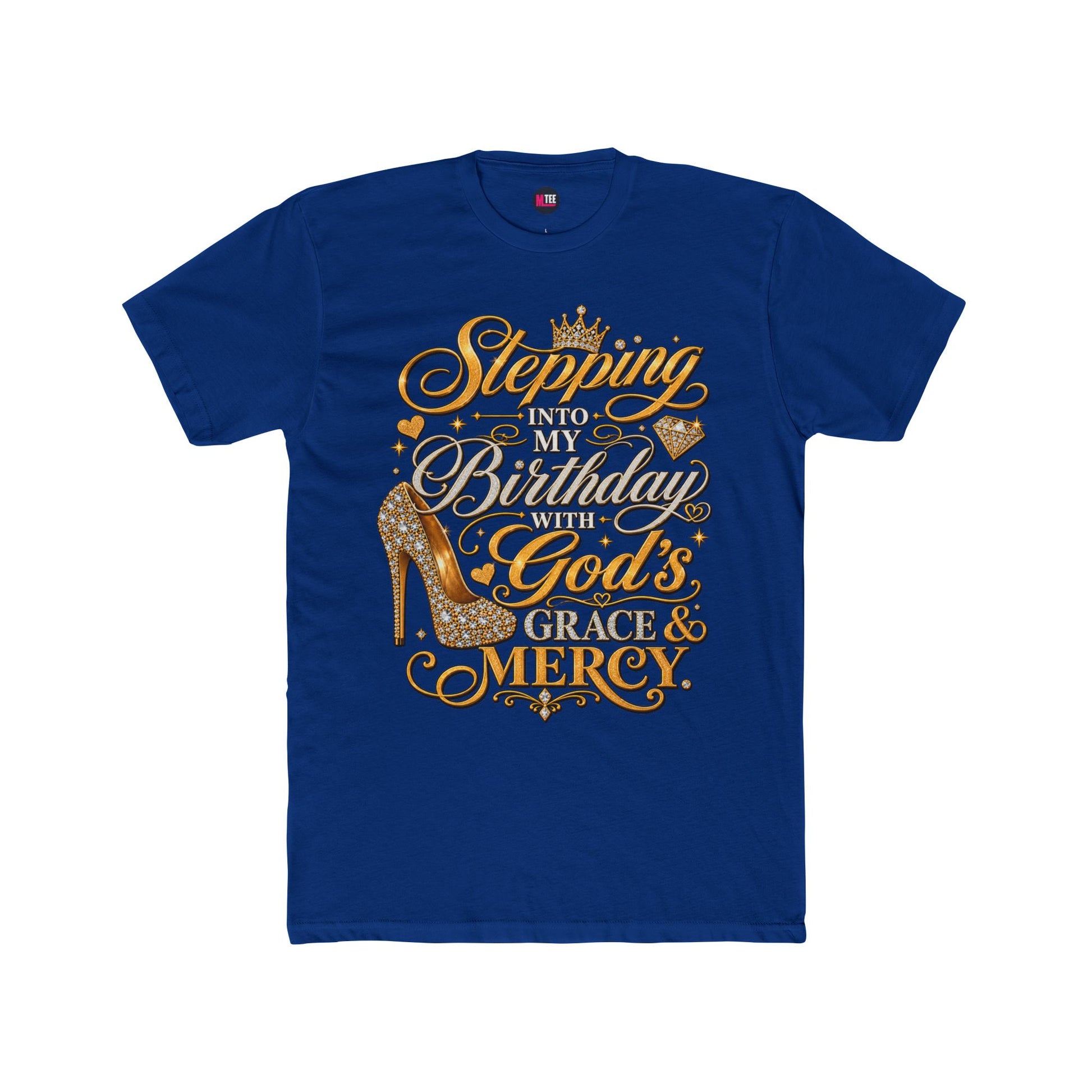 Birthday Blessings Tee — "Stepping Into My Birthday Covered By God’s Grace & Mercy"
