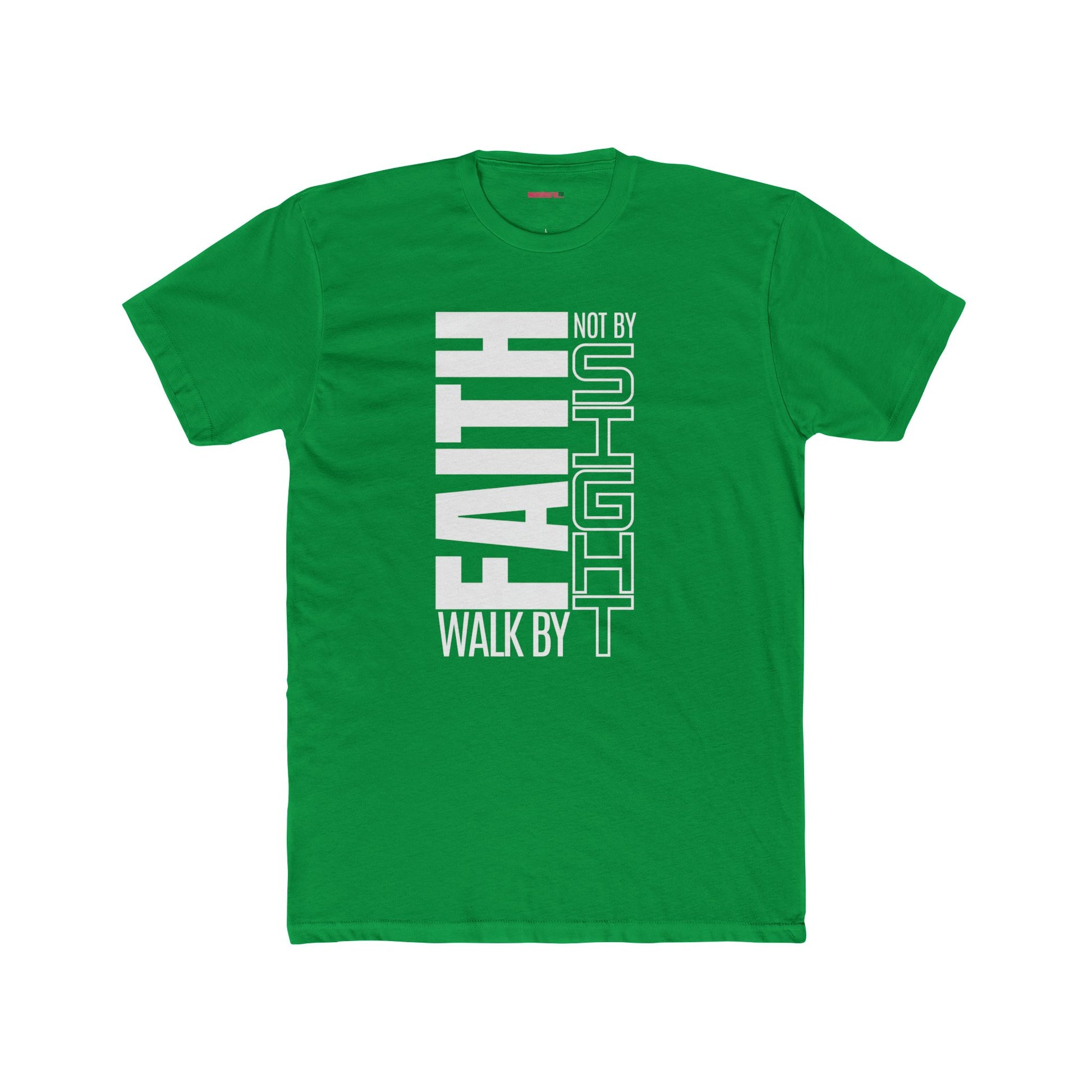 Walk by Faith Unisex T-Shirt – Minimalist Graphic Tee for Modern Christians, Cotton Crew, Casual Faith-Based Shirt, Gift for Him or Her