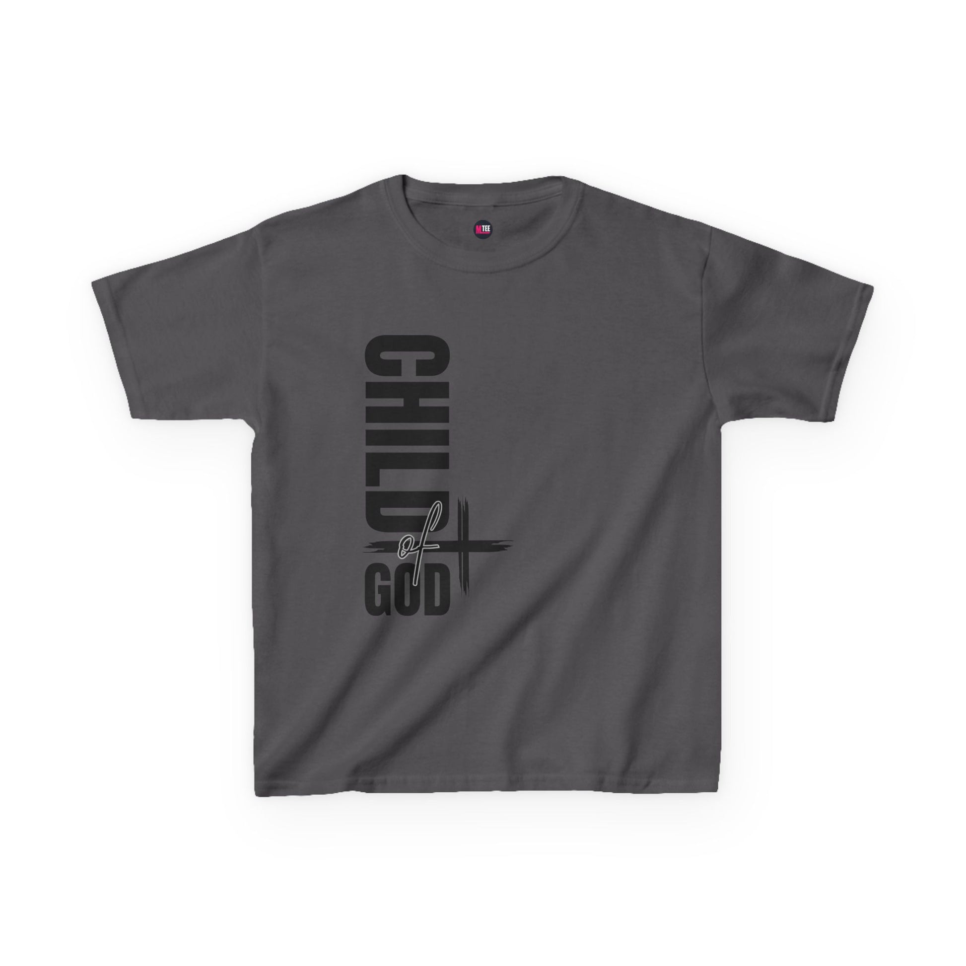 Kids Tee — "Child of God" Vertical Cross Christian T‑Shirt
