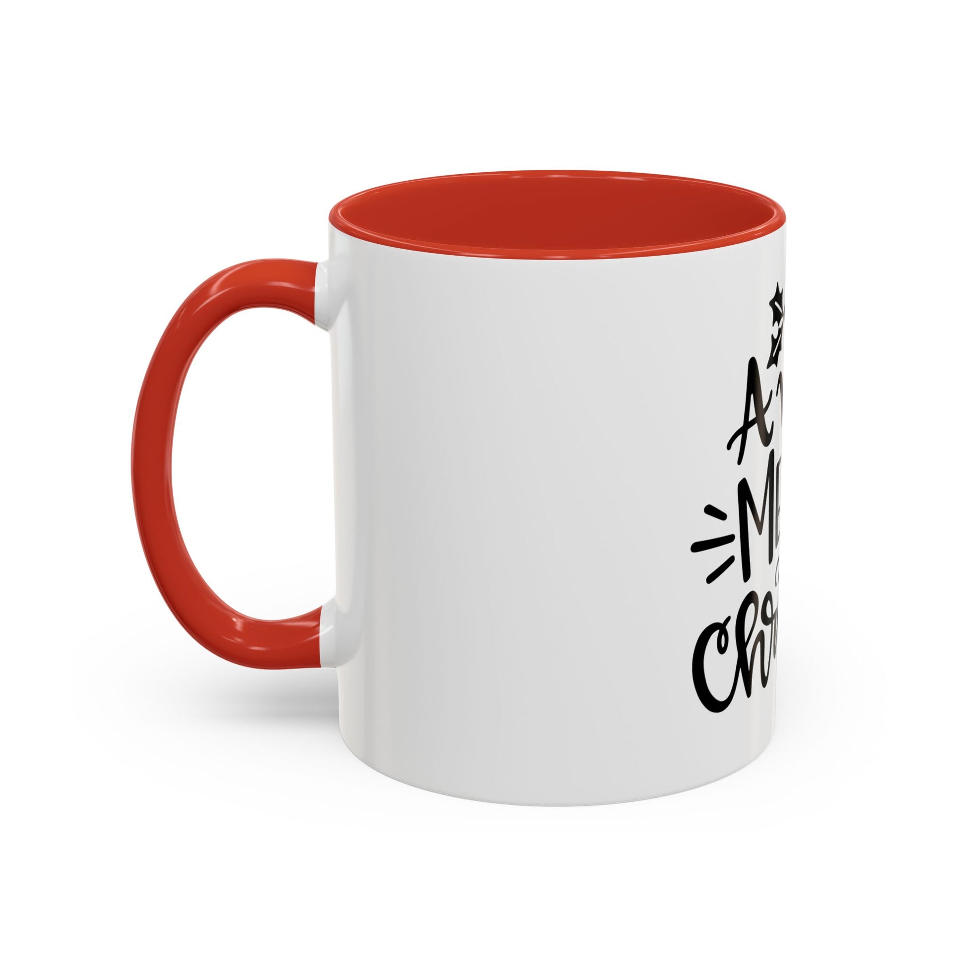 Very Merry Christmas Coffee Mug, Color Accent Mug (11oz and 15 oz)