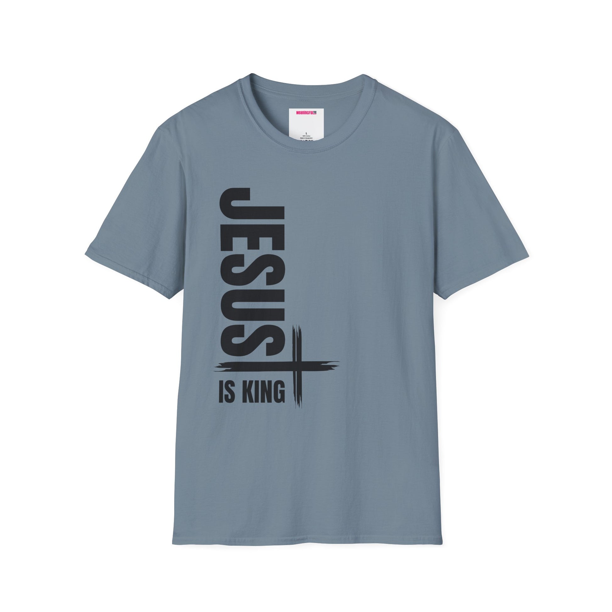 Christian Unisex T-Shirt - Jesus is King Faith-Based Tee for Believers