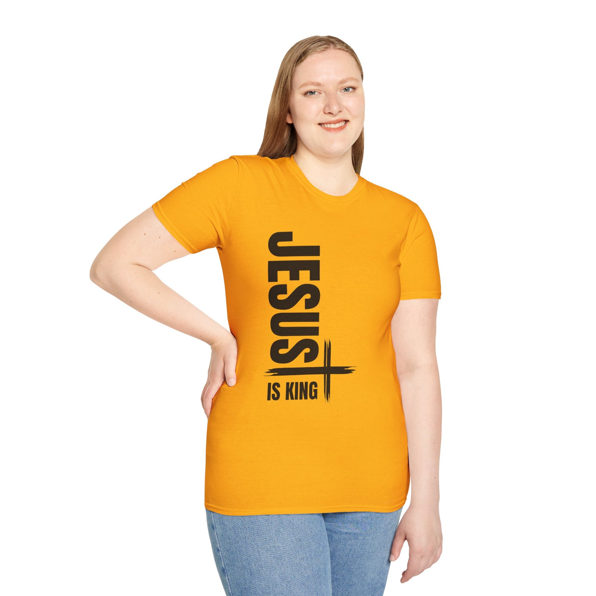 Christian Unisex T-Shirt - Jesus is King Faith-Based Tee for Believers