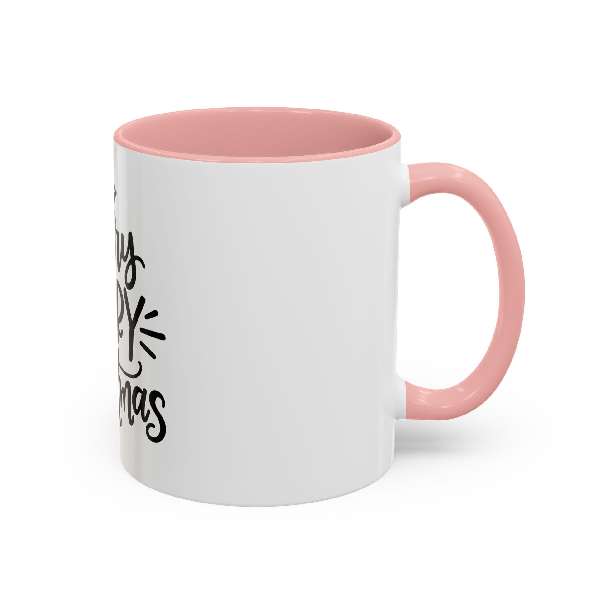 Very Merry Christmas Coffee Mug, Color Accent Mug (11oz and 15 oz)