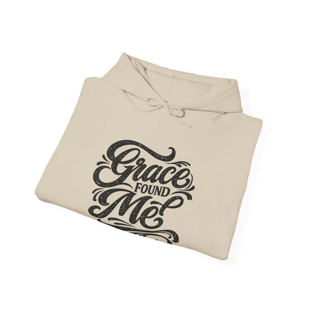Grace Found Me Hoodie — Inspirational Christian Hoodie, Faith-Based Gift