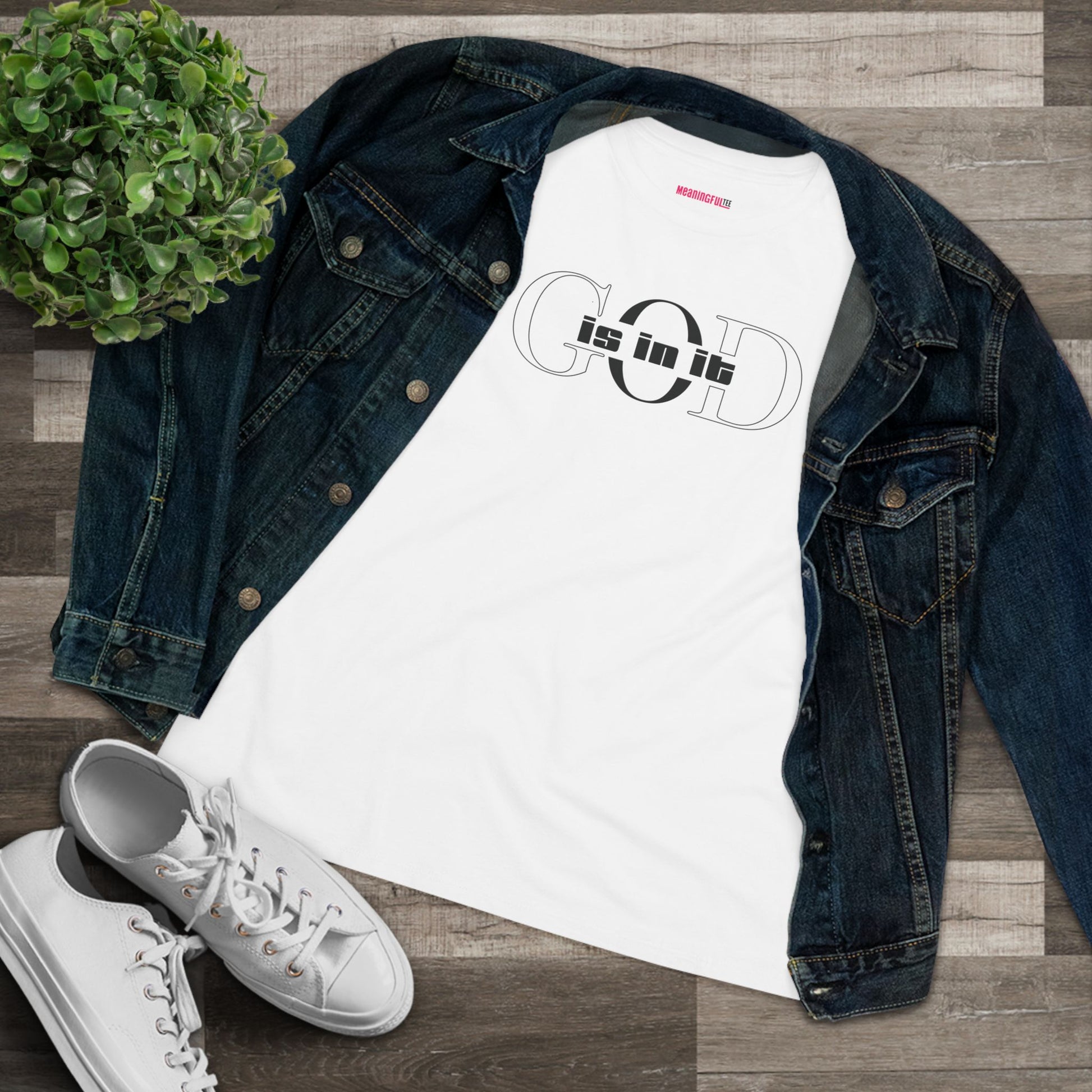 Women's Cotton Tee, Faith-Based T-Shirt, Casual Everyday Wear, Graphic Tee for Women, Spiritual Gift, Comfortable Outfit