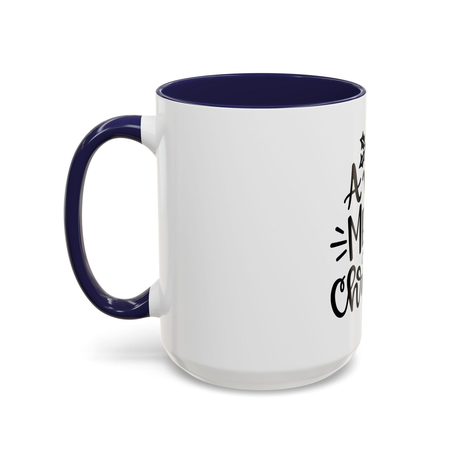 Very Merry Christmas Coffee Mug, Color Accent Mug (11oz and 15 oz)