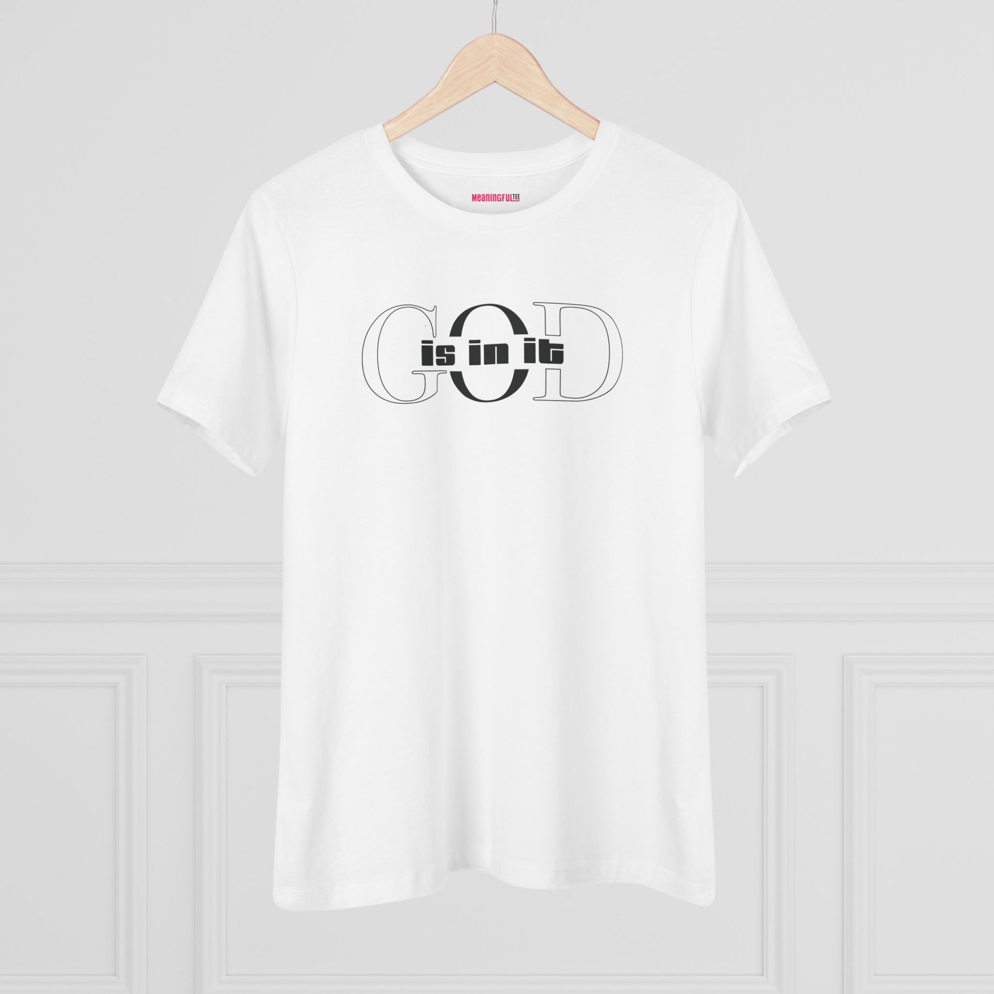 God is it, Women's Cotton Tee, Faith-Based T-Shirt, Casual Everyday Wear, Graphic Tee for Women, Spiritual Gift, Comfortable Outfit