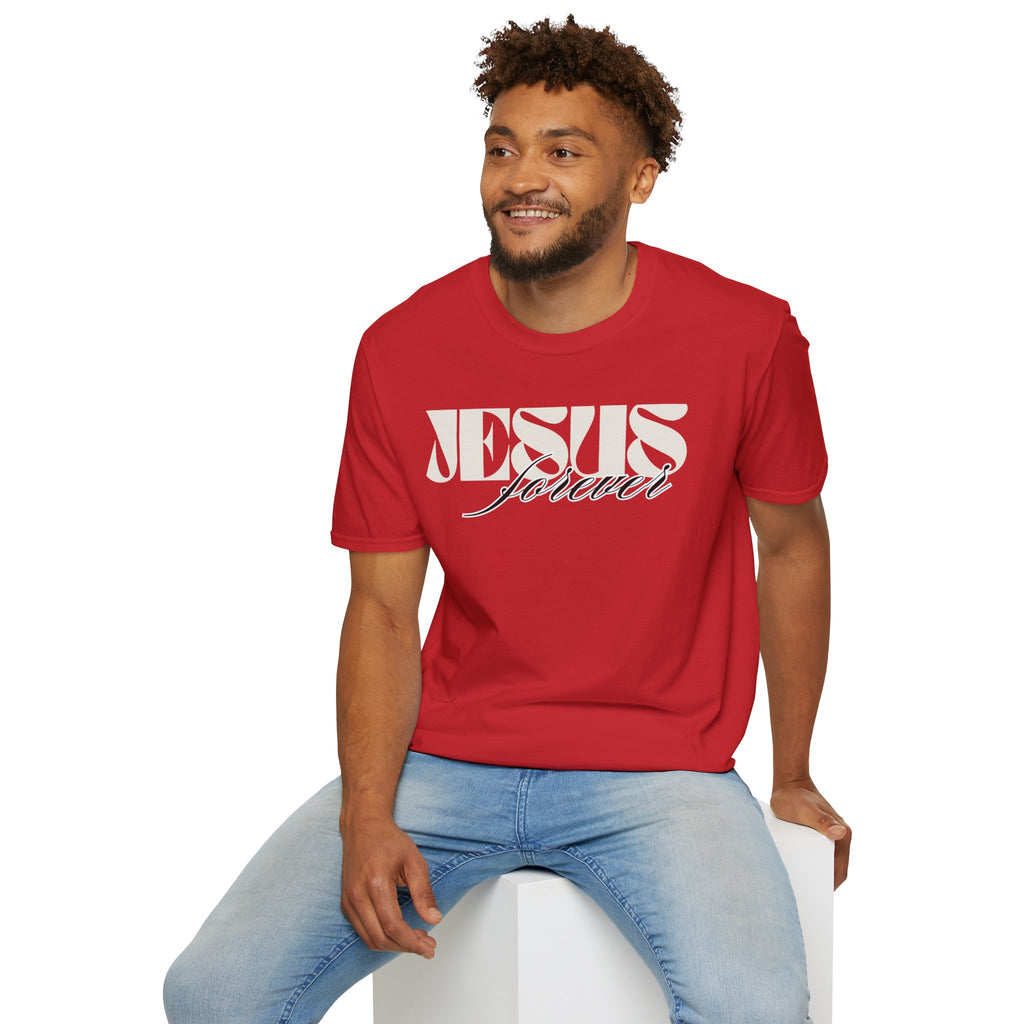 Jesus Forever Unisex T-Shirt | Comfy Casual Tee for Every Occasion, About Jesus Graphic, Classic fit
