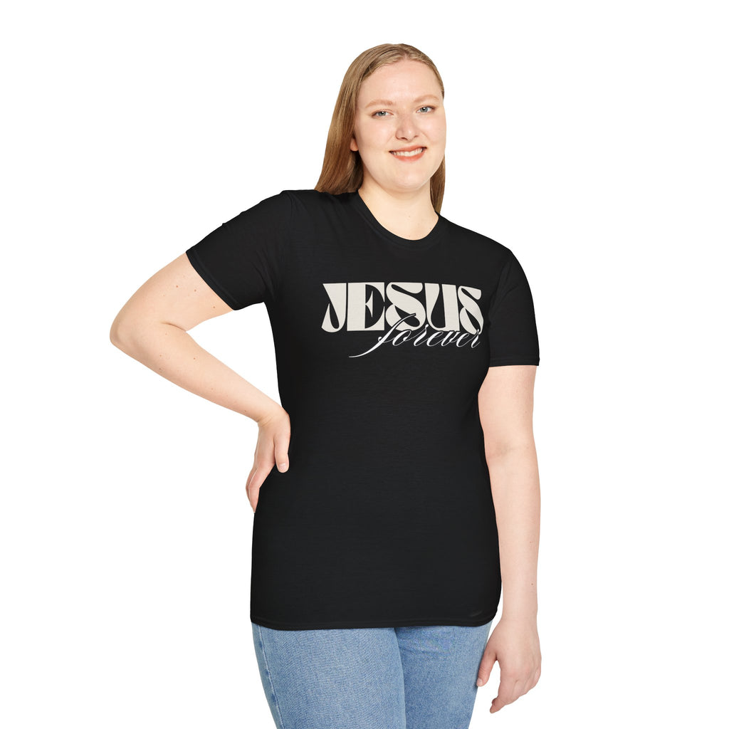 Jesus Forever Unisex T-Shirt | Comfy Casual Tee for Every Occasion, About Jesus Graphic, Classic fit