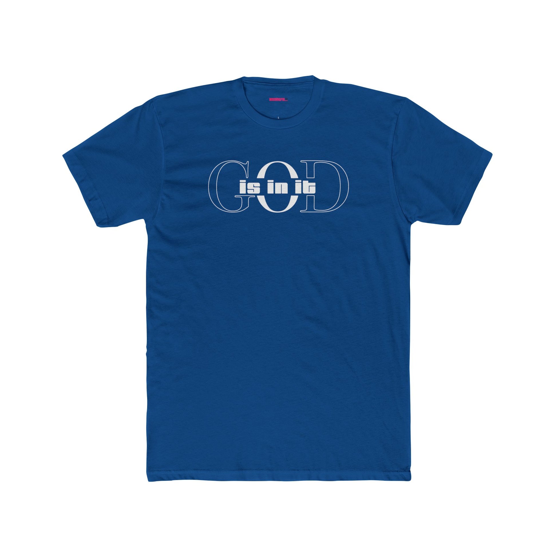 Unisex Cotton Crew Shirt, Minimalist Graphic Tee for Modern Minimalists, Faith-Based, Casual Wear, Everyday Style, Gift for Him or Her