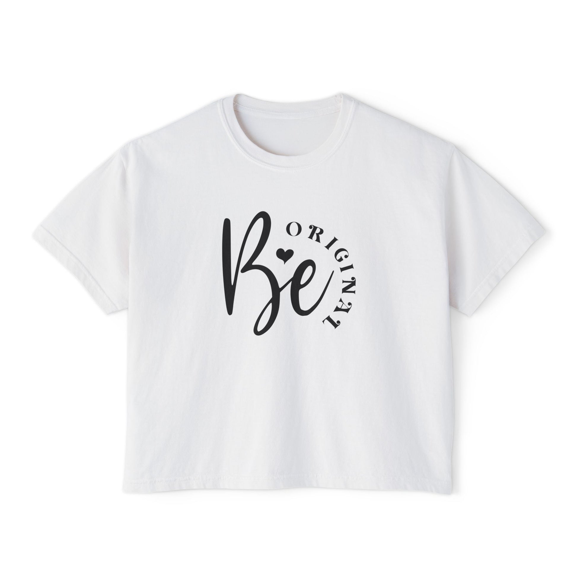 Be original, Women's Boxy Tee, Semi-crop tee,  Inspirational, Comfortable Everyday Style, Motivational Apparel, Self-confidence tee