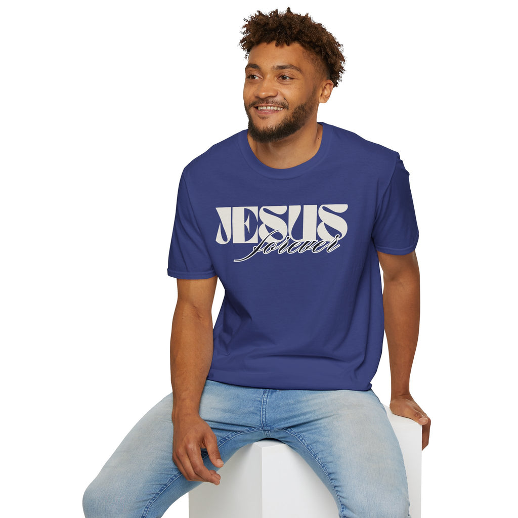 Jesus Forever Unisex T-Shirt | Comfy Casual Tee for Every Occasion, About Jesus Graphic, Classic fit