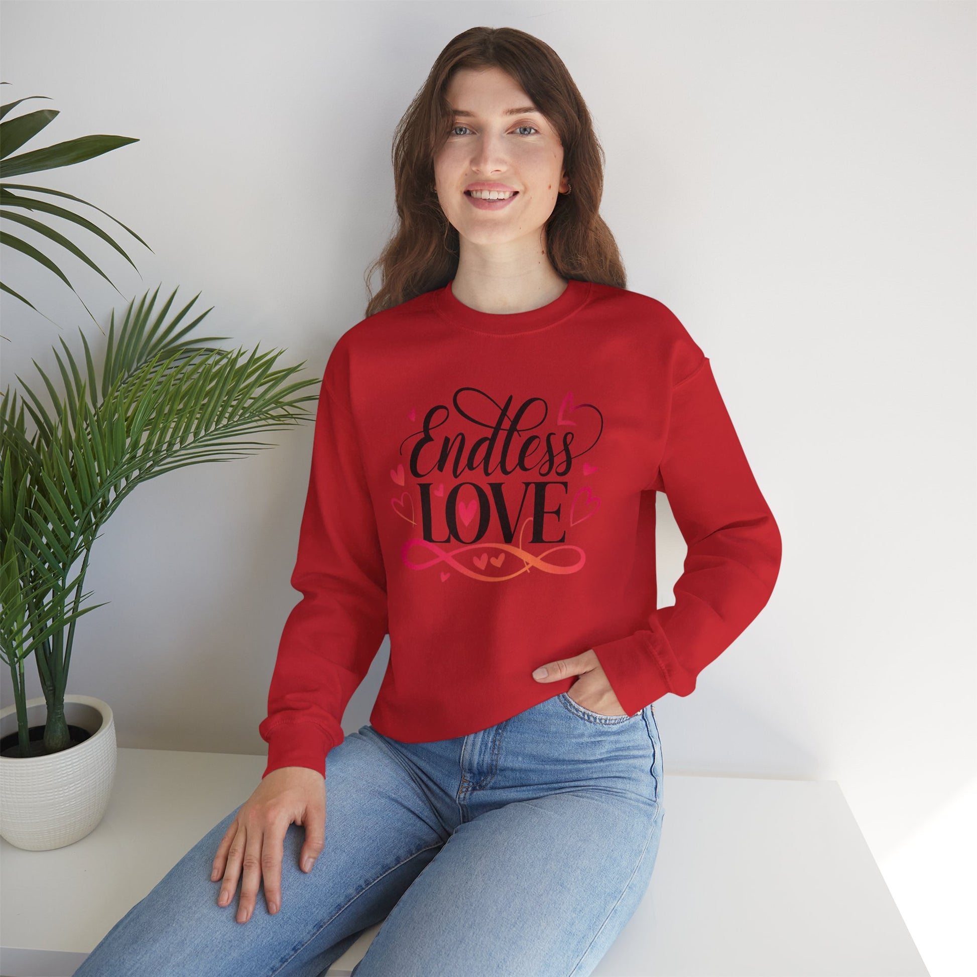 Endless Love Sweatshirt, Cozy Gift for Couples, Romantic Crewneck, Cute Love Sweatshirt, Comfortable Casual Wear, Gift for her