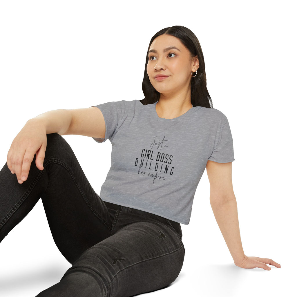 Crop Top Positive Vibes Self Love Gift for Her, Boss Lady T-Shirt