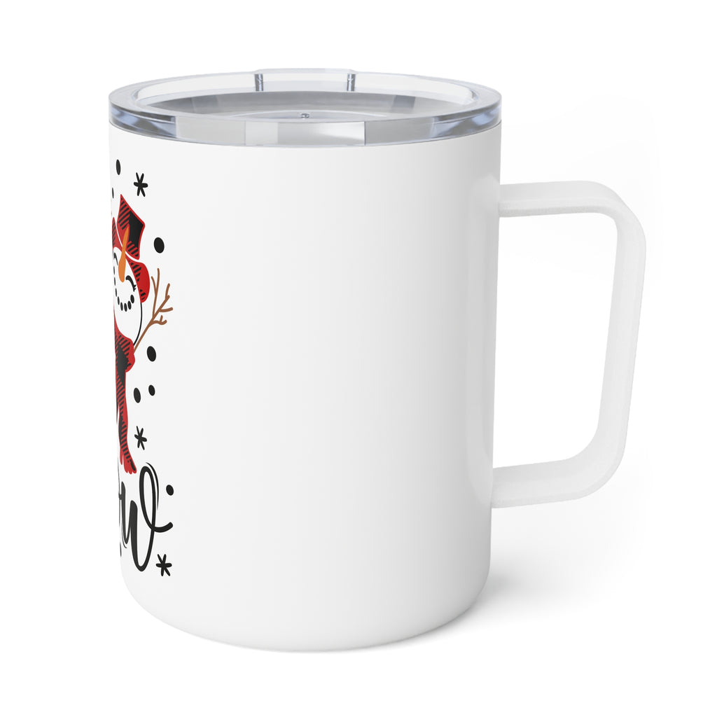 Snowman Holiday Insulated Coffee Mug, 10oz
