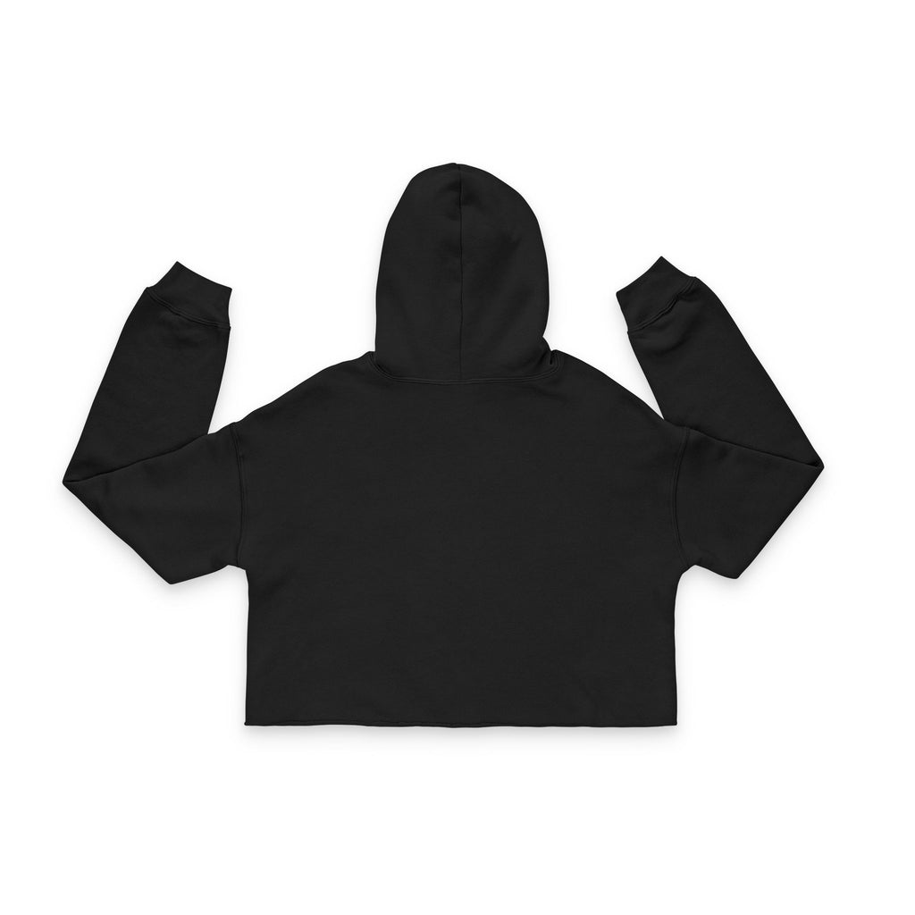 Happy Vibes Women's Cropped Hoodie - Trendy Casual Wear, Perfect for Everyday, Gifts for Friends, Celebrations, Self-Care