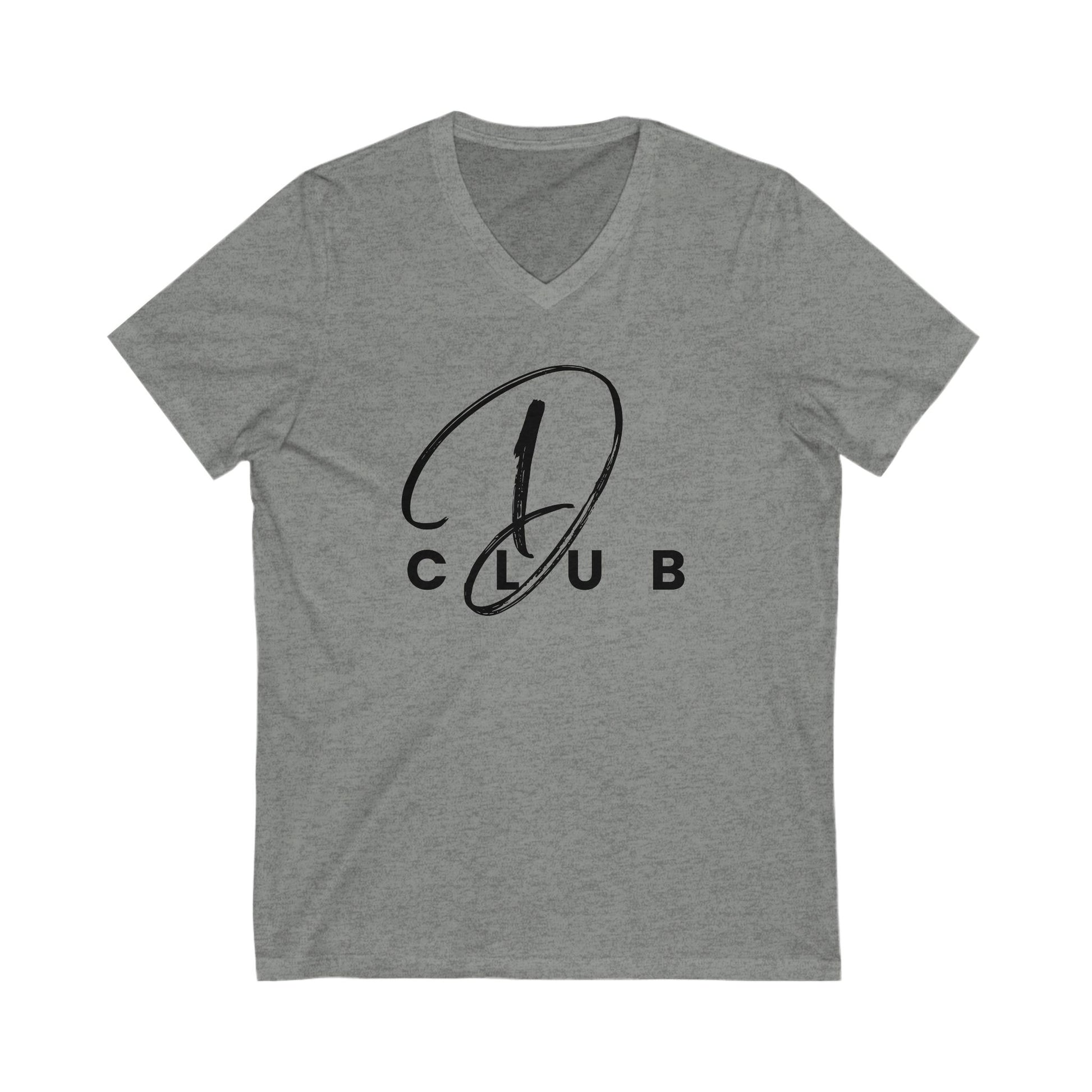 D Club V-Neck Tee, Unisex Graphic Tee, Casual Wear, Everyday Style