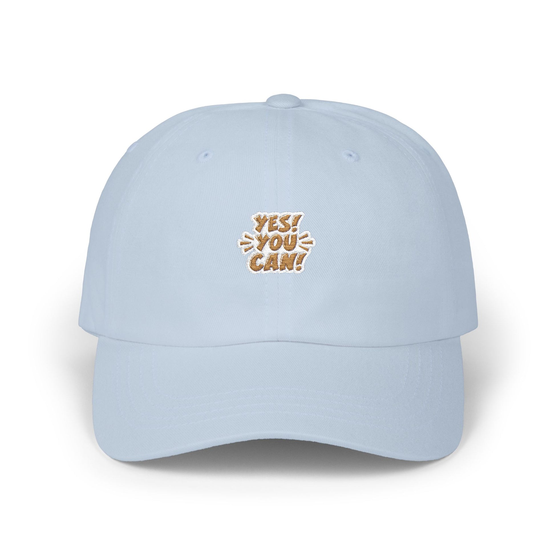 Yes! You Can Dad Cap - Motivational Hat for Fathers, Adjustable White Cap, Gift for Dad, Inspiring Dad Hat, Everyday Wear