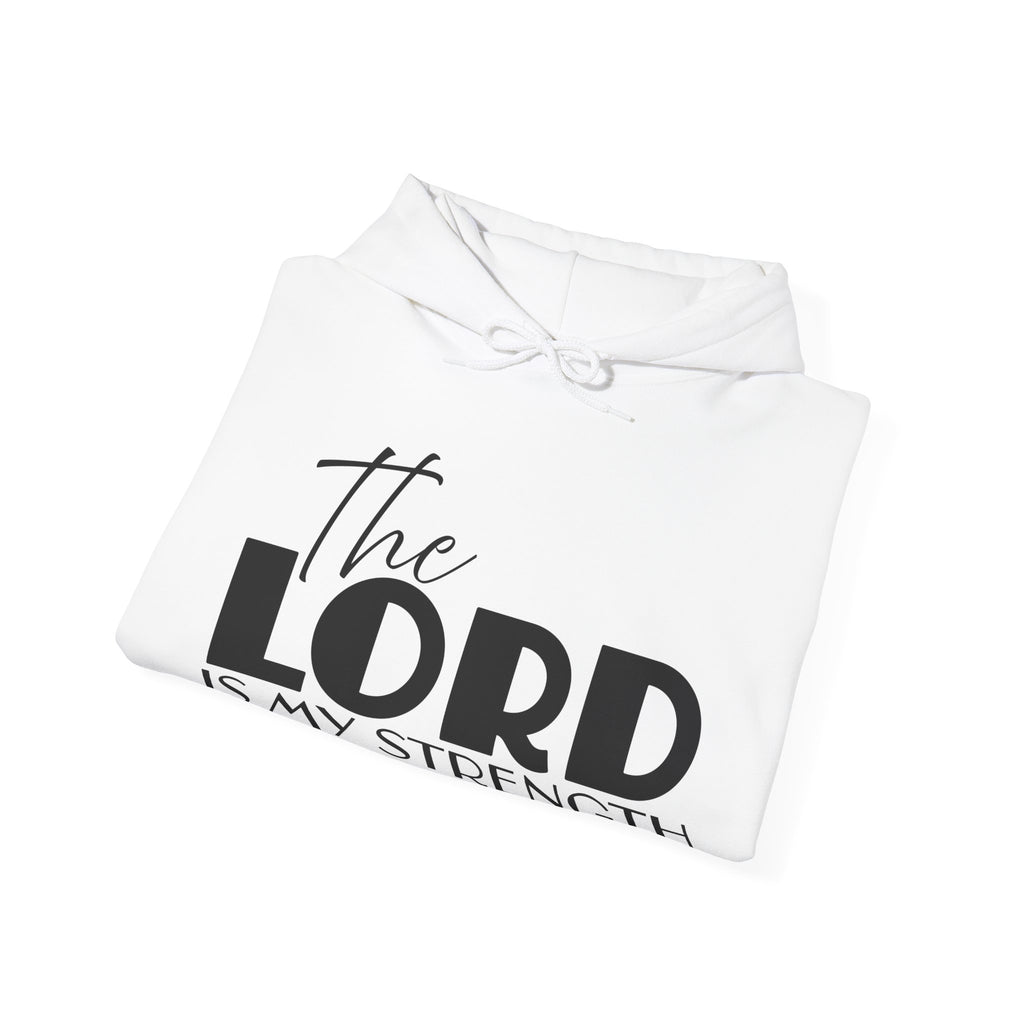 Psalm 28:7 'The Lord Is My Strength' Hoodie — Faith-Based Christian Sweatshirt