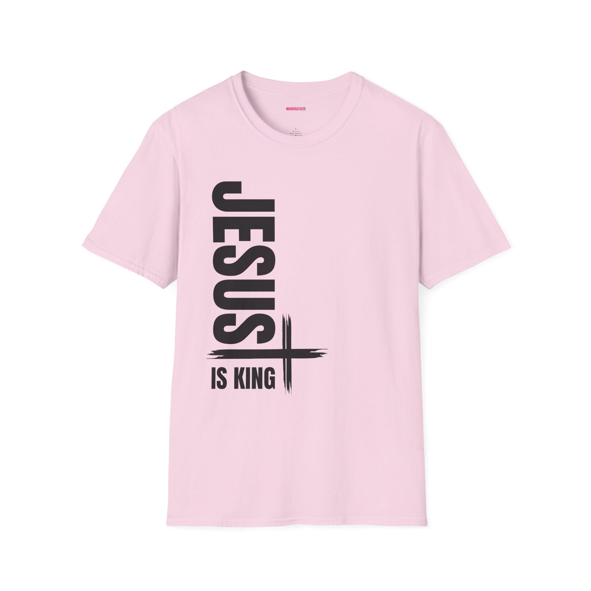 Christian Unisex T-Shirt - Jesus is King Faith-Based Tee for Believers