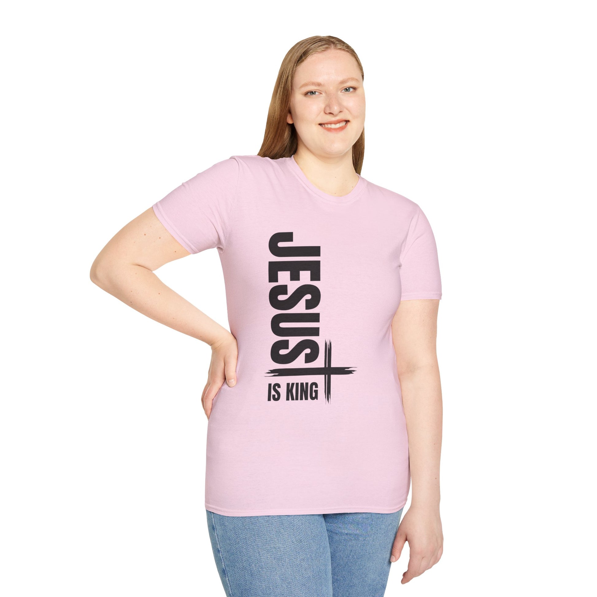 Christian Unisex T-Shirt - Jesus is King Faith-Based Tee for Believers