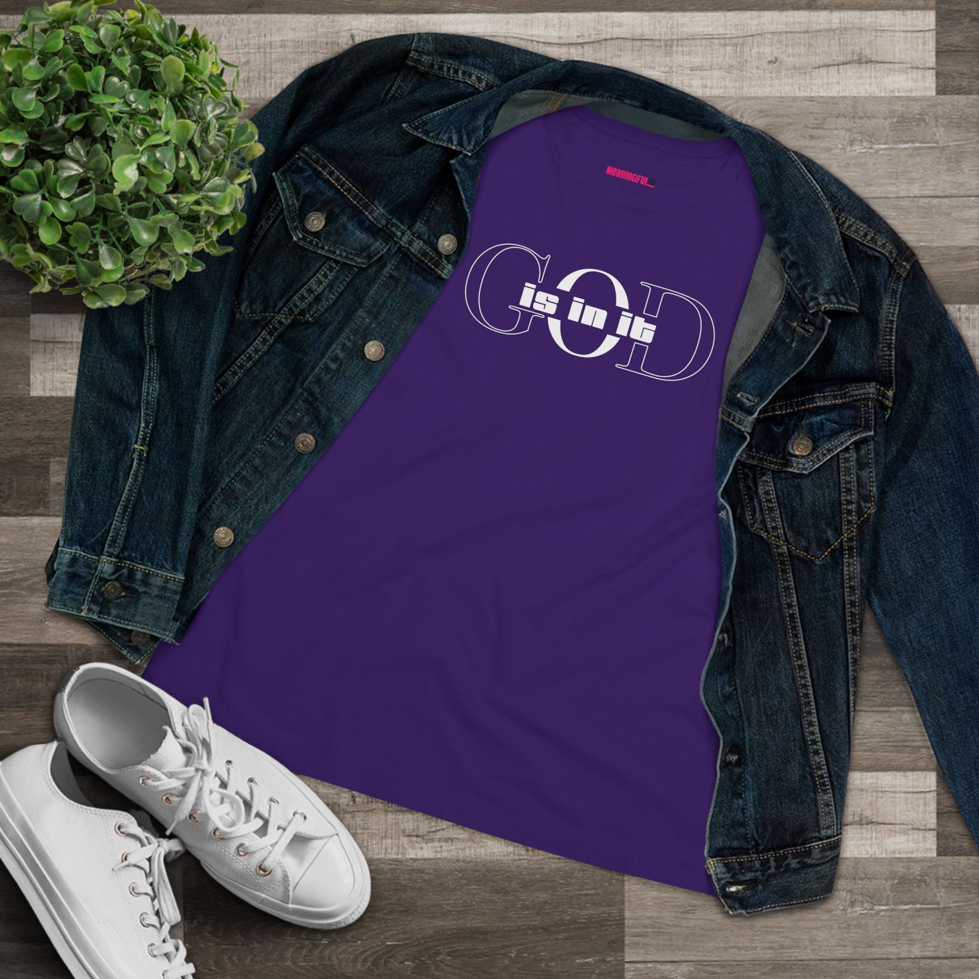 Women's Cotton Tee, Faith-Based T-Shirt, Casual Everyday Wear, Graphic Tee for Women, Spiritual Gift, Comfortable Outfit