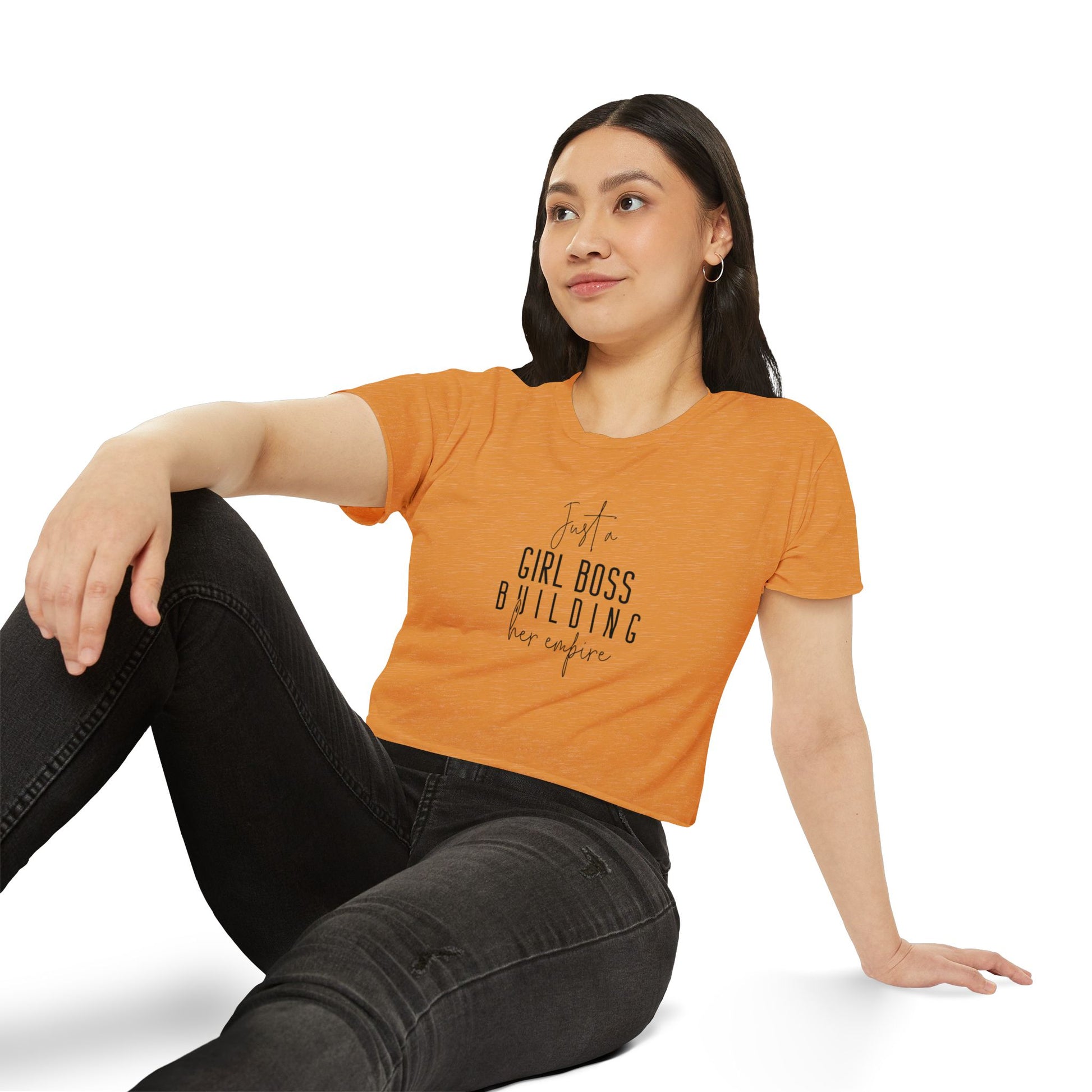 Crop Top Positive Vibes Self Love Gift for Her, Boss Lady T-Shirt
