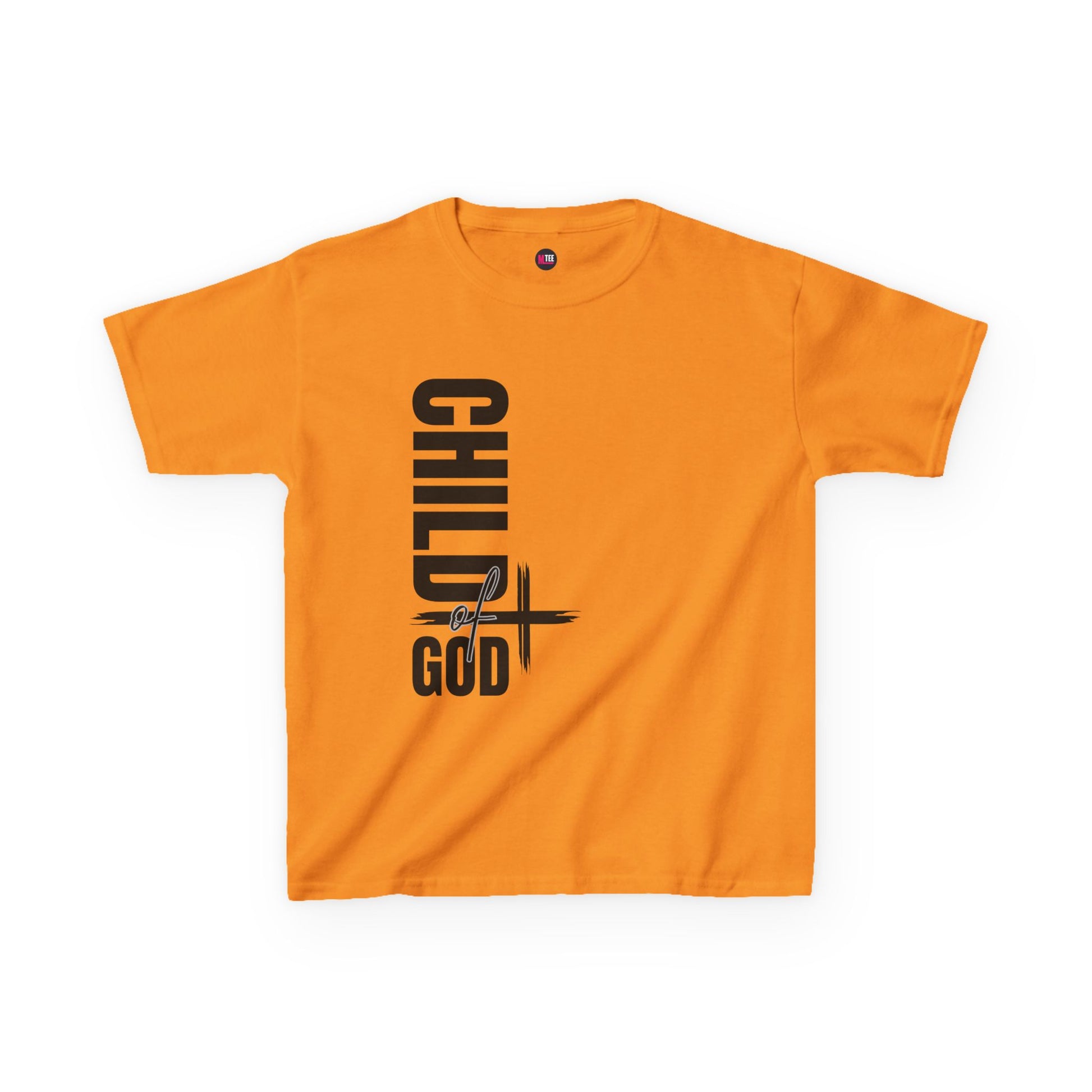Kids Tee — "Child of God" Vertical Cross Christian T‑Shirt
