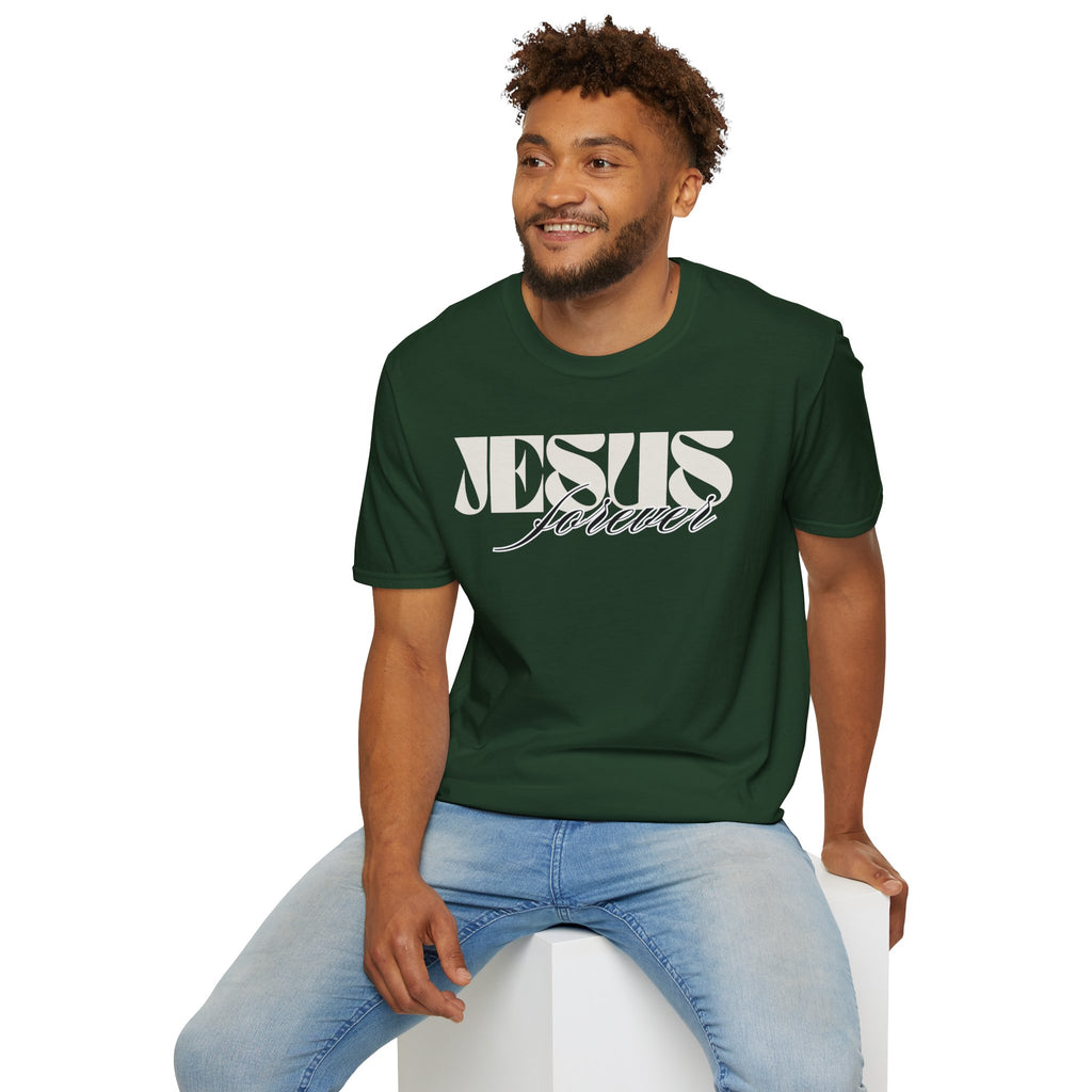 Jesus Forever Unisex T-Shirt | Comfy Casual Tee for Every Occasion, About Jesus Graphic, Classic fit