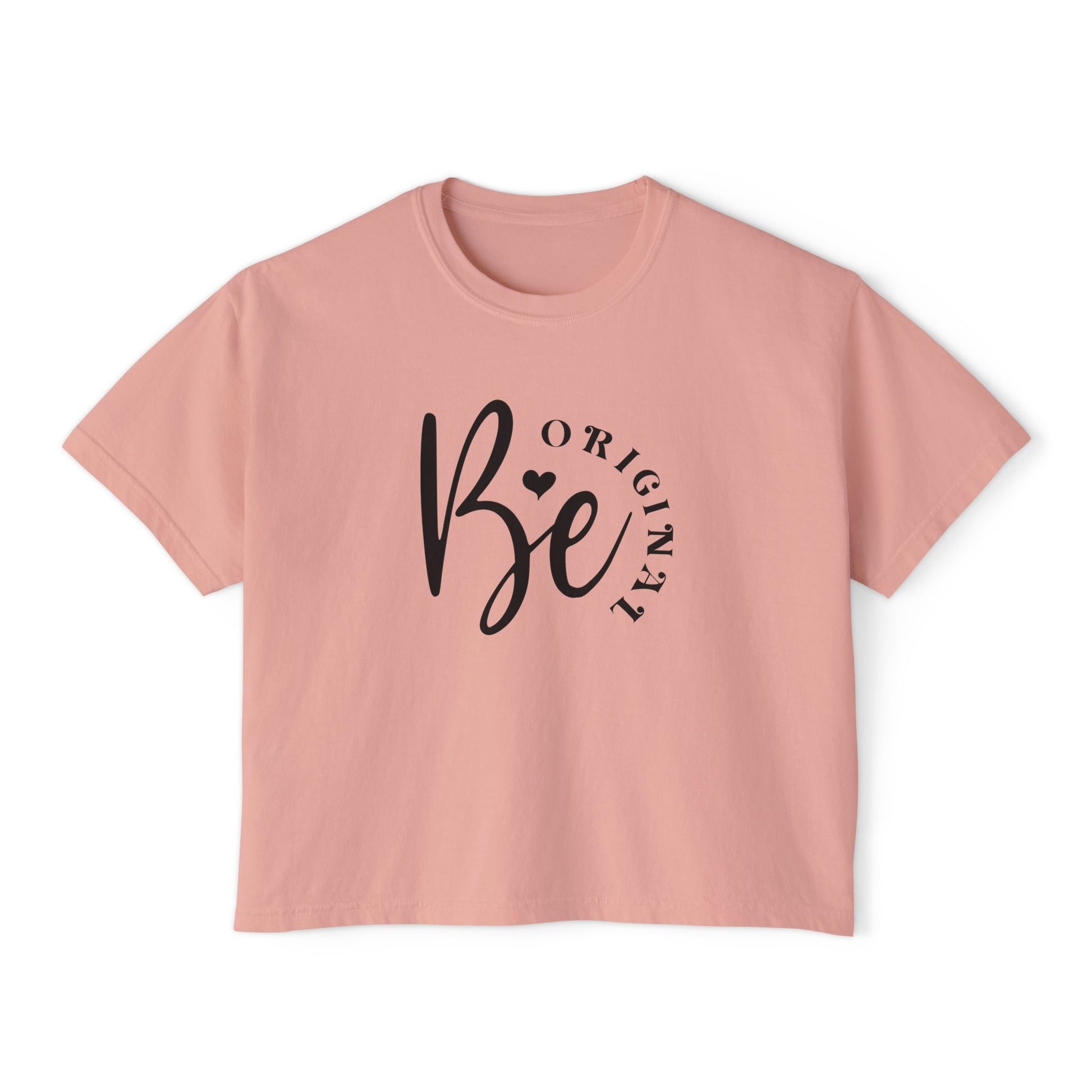 Be original, Women's Boxy Tee, Semi-crop tee,  Inspirational, Comfortable Everyday Style, Motivational Apparel, Self-confidence tee