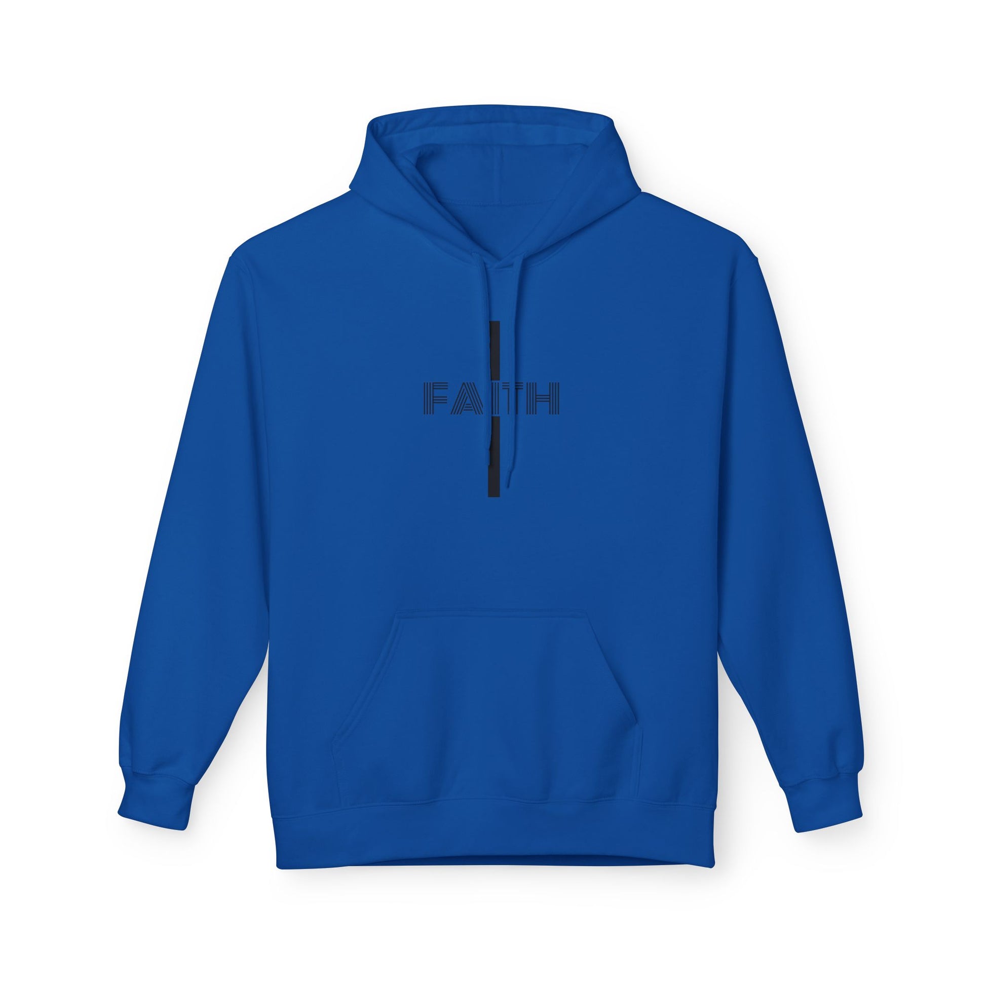Faith Unisex Midweight Fleece Hoodie, Cozy Casual Wear, Inspirational Gift, Faith-Driven Style, Perfect for Everyday & Holidays