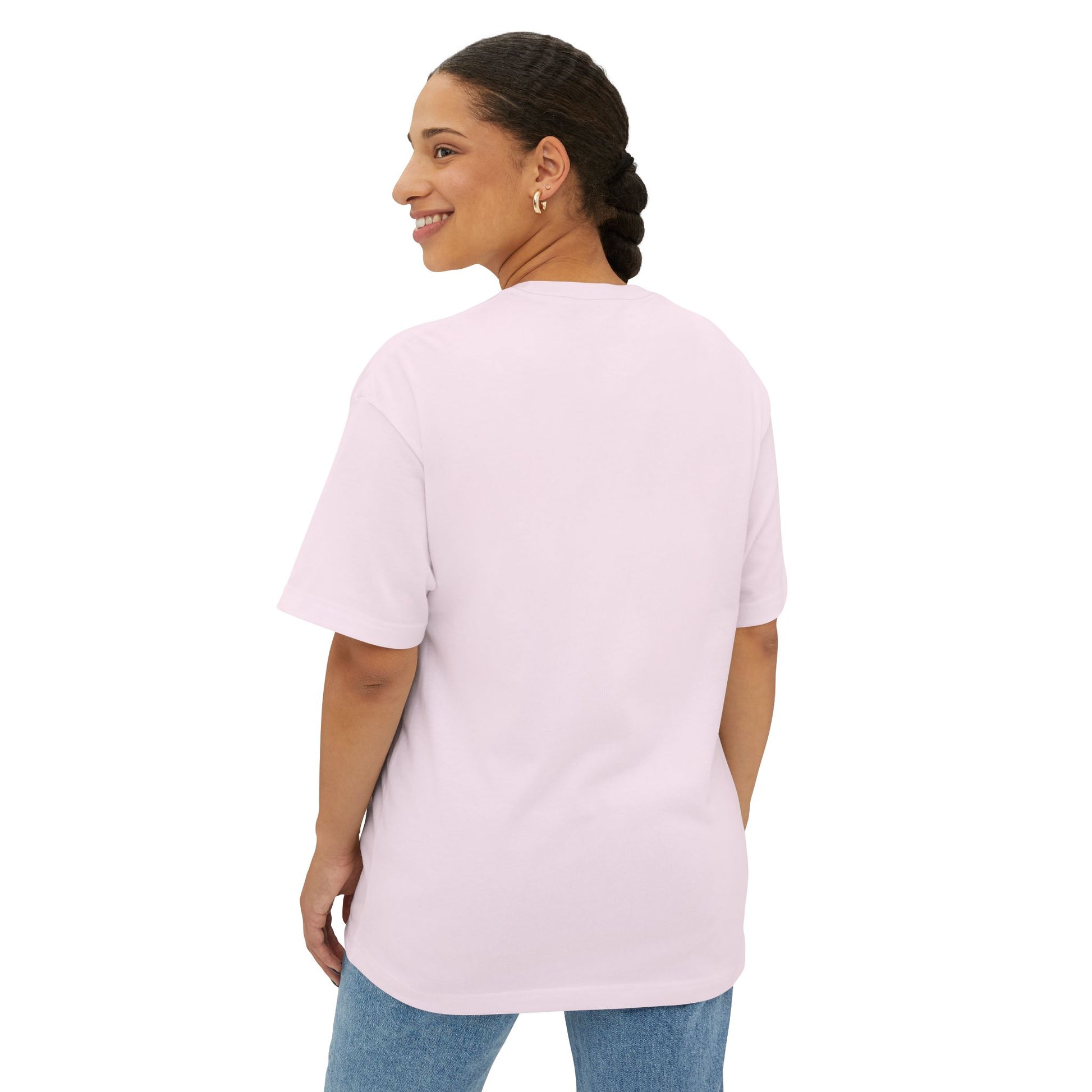 Love Makes The World Go Round Oversized Boxy Tee — Valentine's Day Shirt