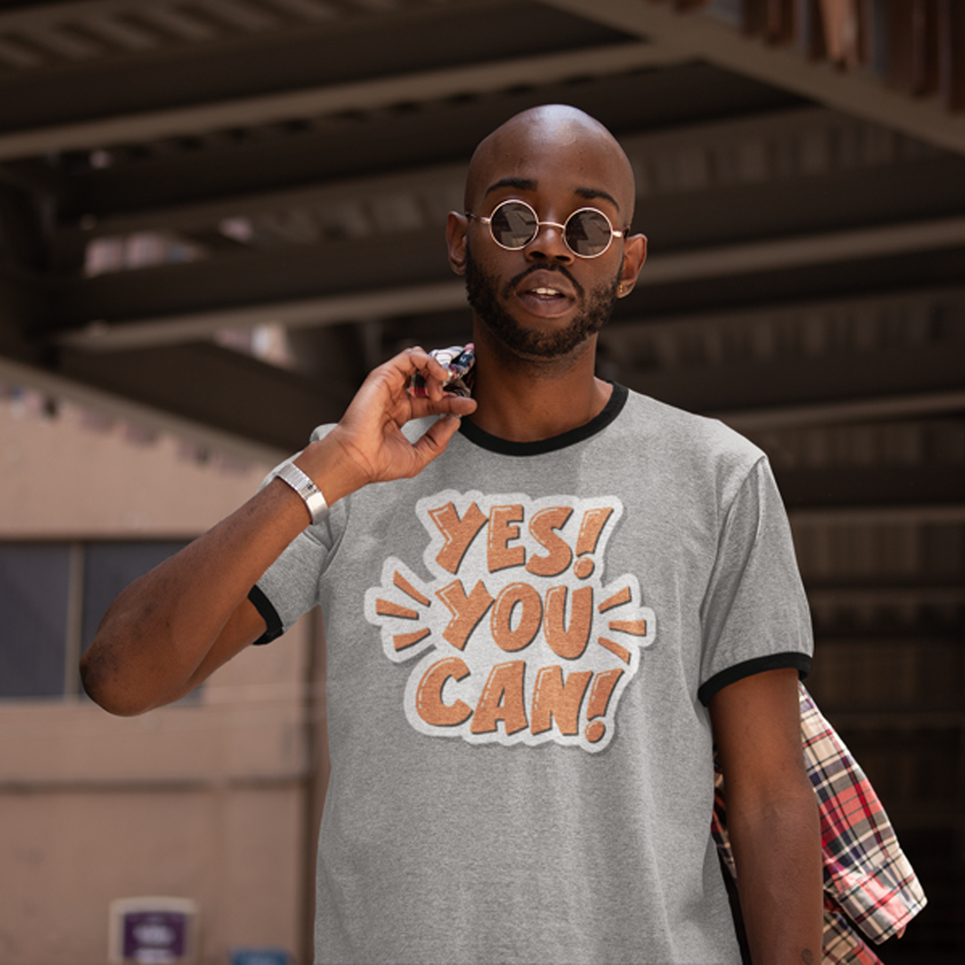 Motivational Unisex Cotton Ringer T-Shirt - Positive Vibes, Inspiring Apparel, Gift for Friends, Everyday Wear, Casual Style