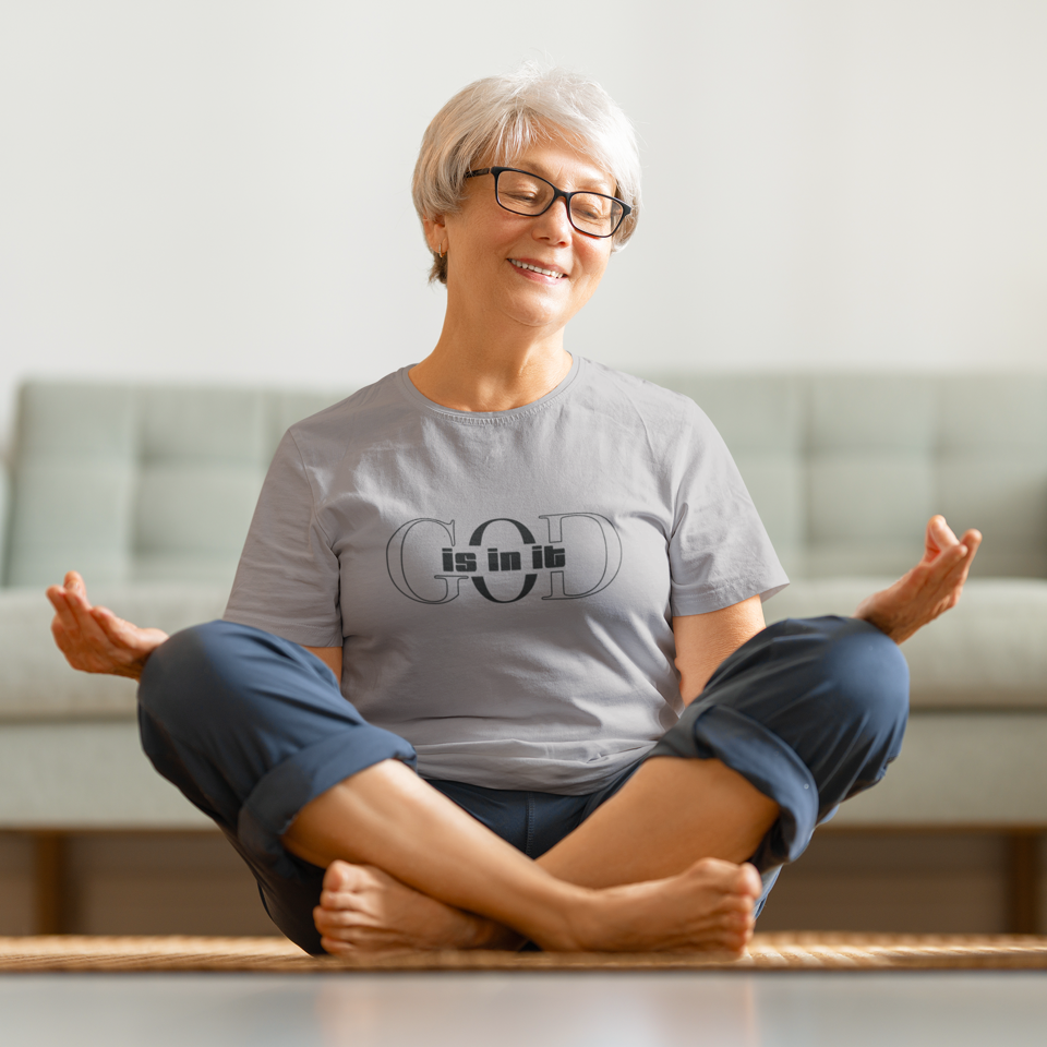 God is it, Women's Cotton Tee, Faith-Based T-Shirt, Casual Everyday Wear, Graphic Tee for Women, Spiritual Gift, Comfortable Outfit
