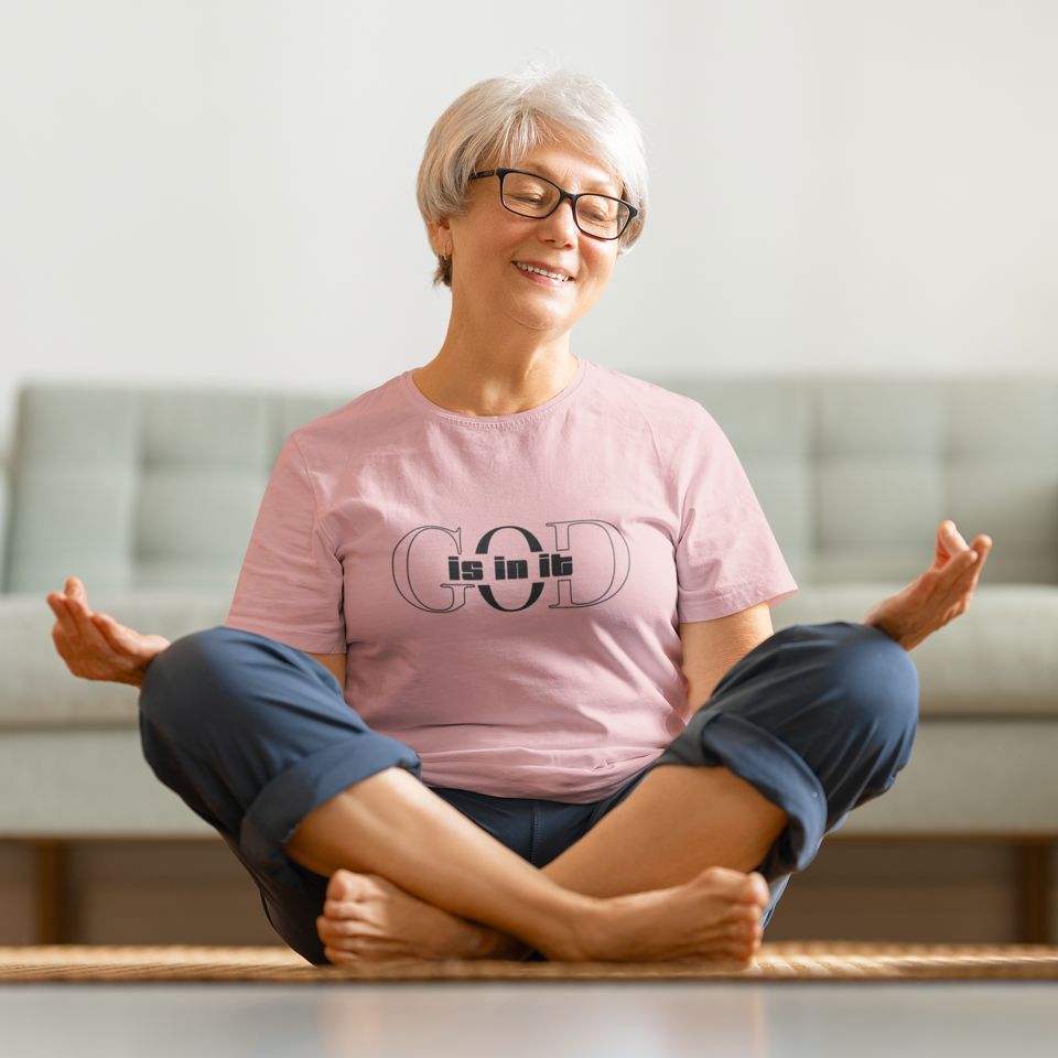 God is it, Women's Cotton Tee, Faith-Based T-Shirt, Casual Everyday Wear, Graphic Tee for Women, Spiritual Gift, Comfortable Outfit